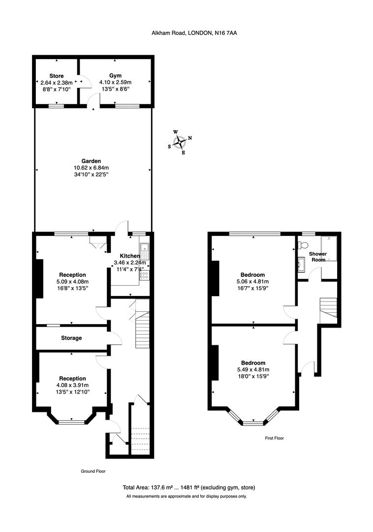 Alkham Road, London floorplan