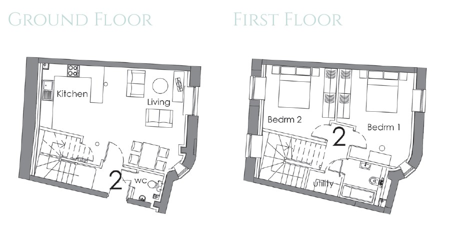 2 Mews House,, Brewers Quay, Dorset floorplan