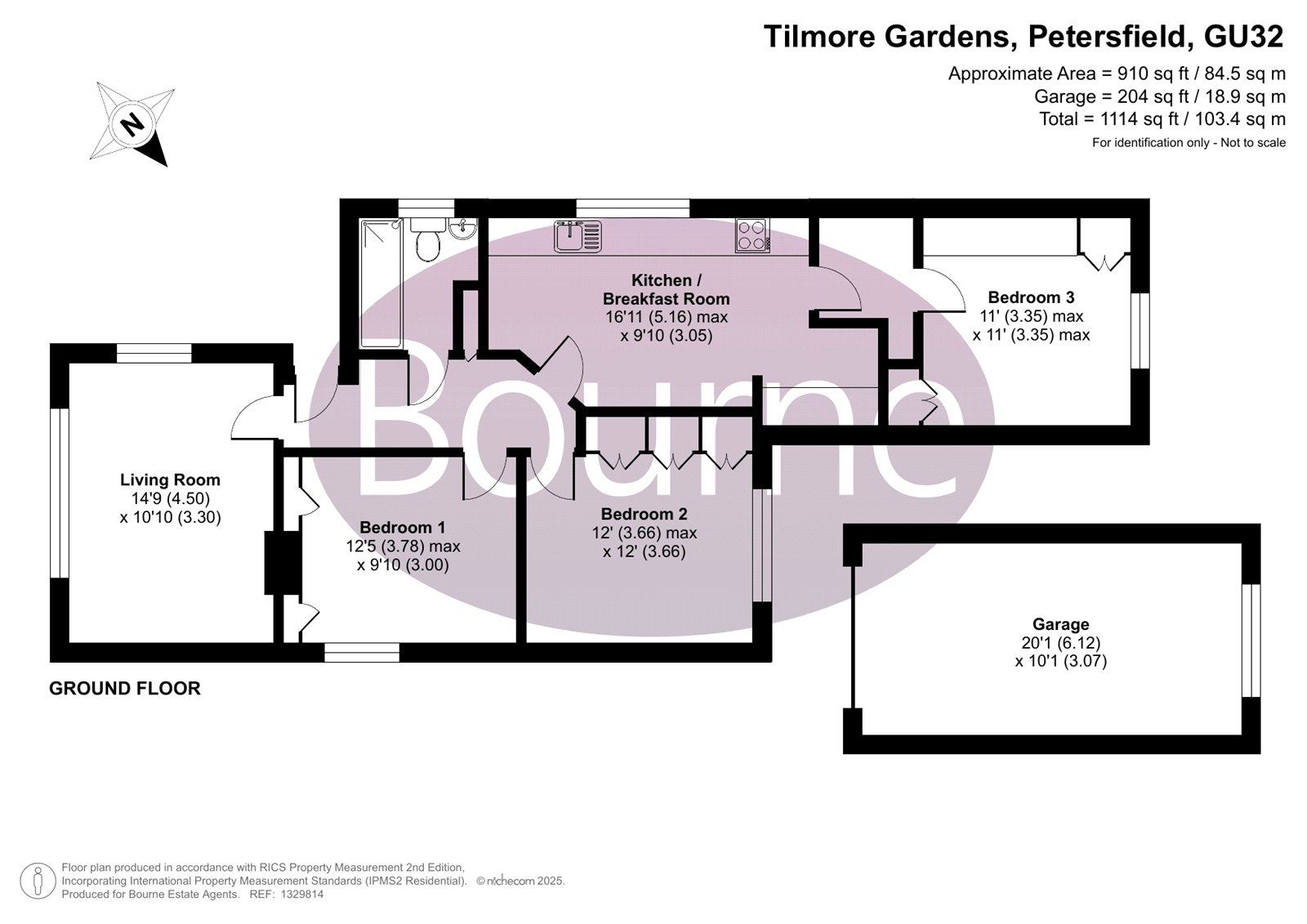89, Tilmore Gardens, Petersfield floorplan