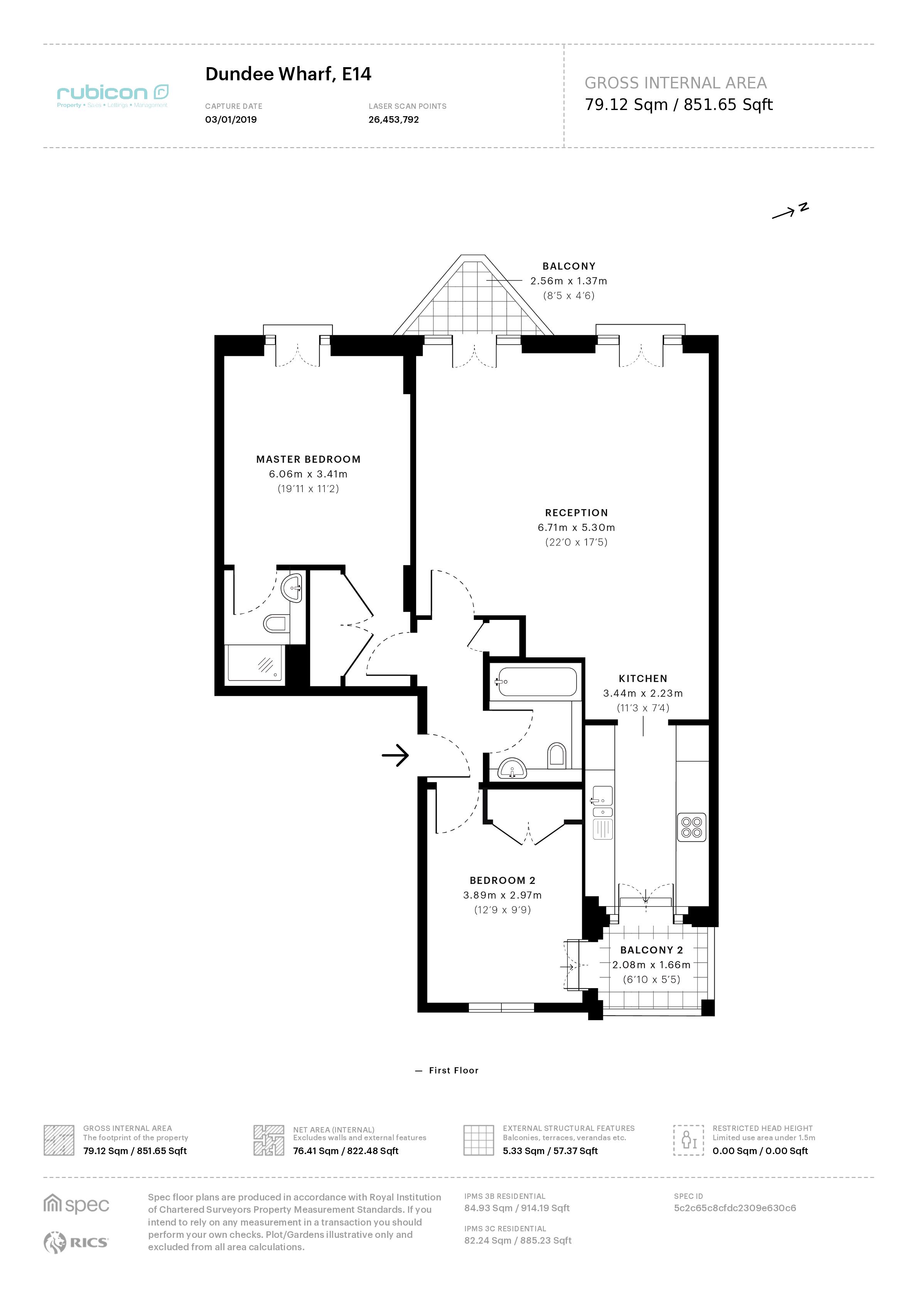 2 Bedrooms Flat for sale in Three Colt Street, London E14