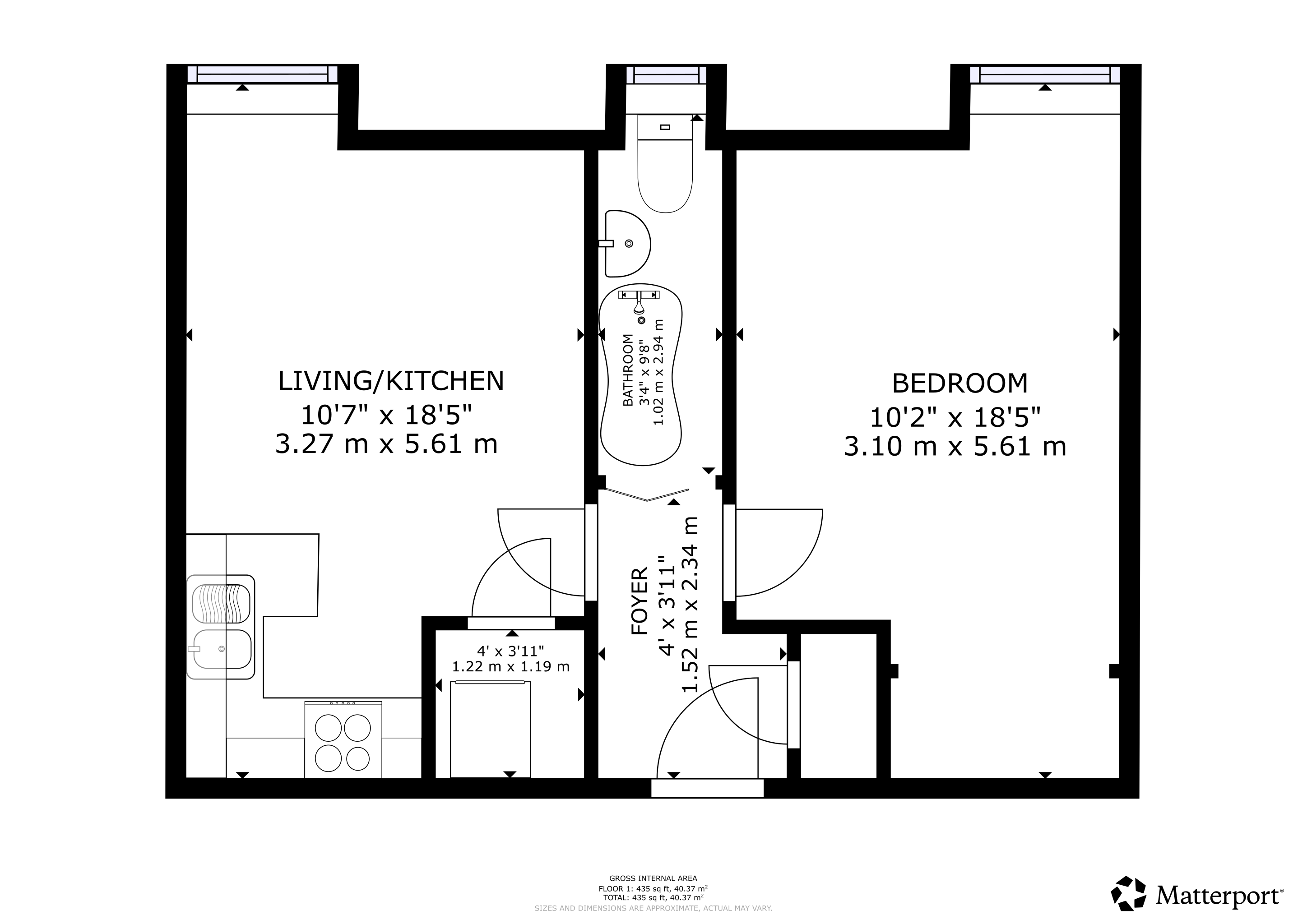 37 Rannoch Street, Flat 2/2, Glasgow floorplan