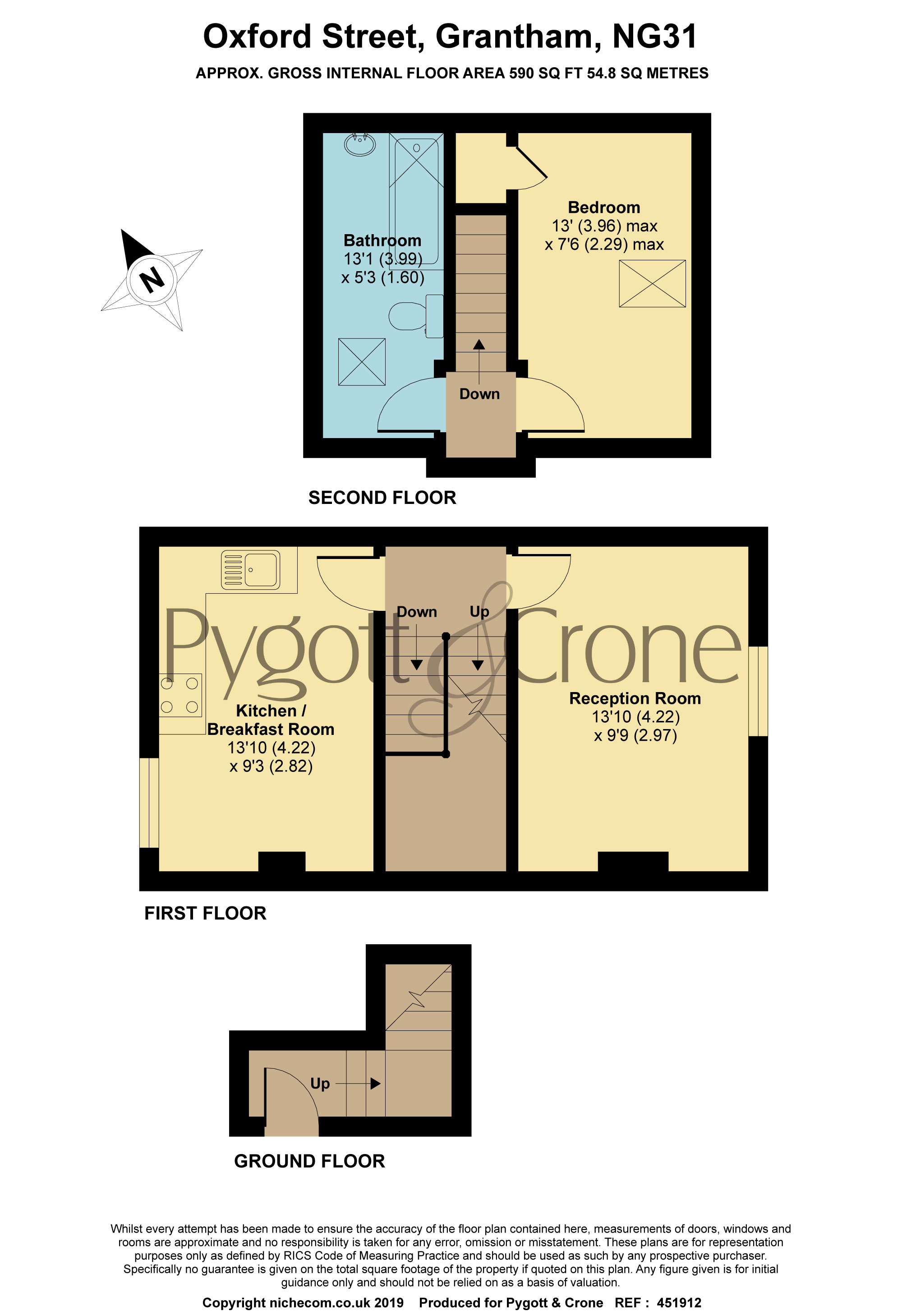 2 Bedrooms Flat for sale in Oxford Street, Grantham NG31