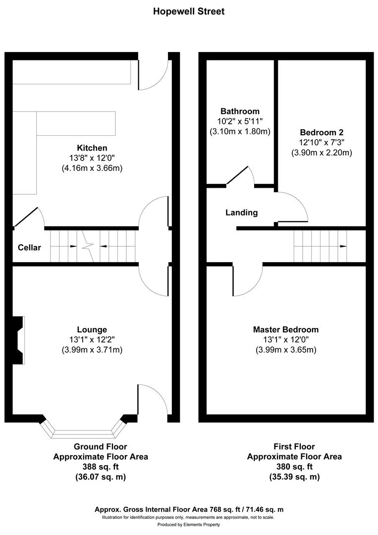 21., Hopewell Street, Barnsley floorplan