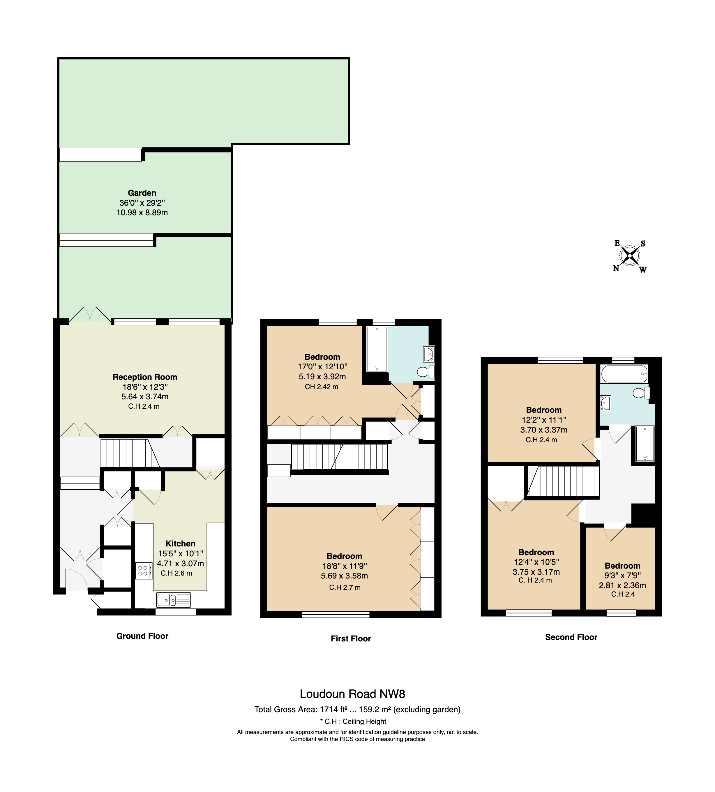 108, Loudoun Road, London floorplan