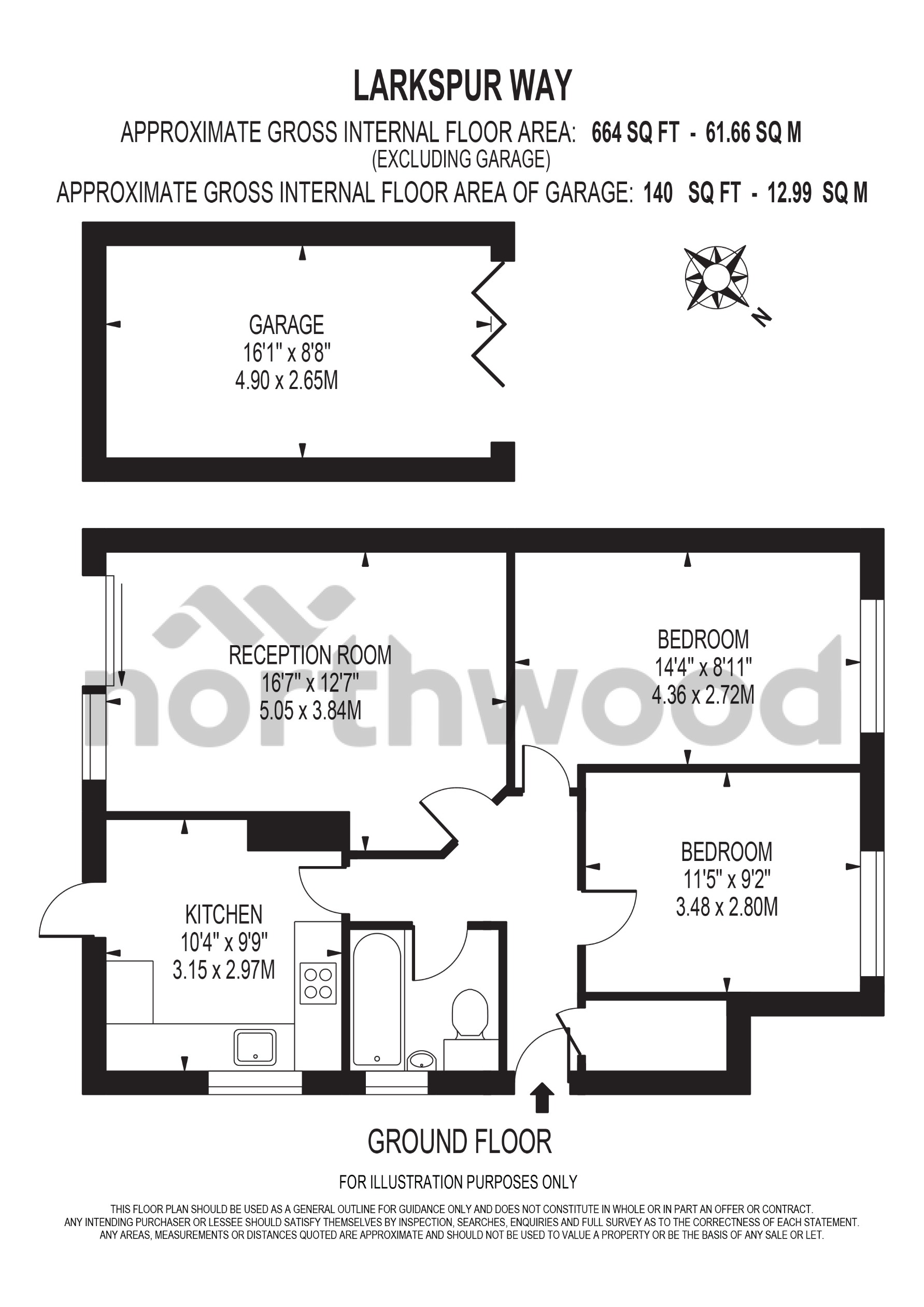 124, Larkspur Way, Epsom floorplan