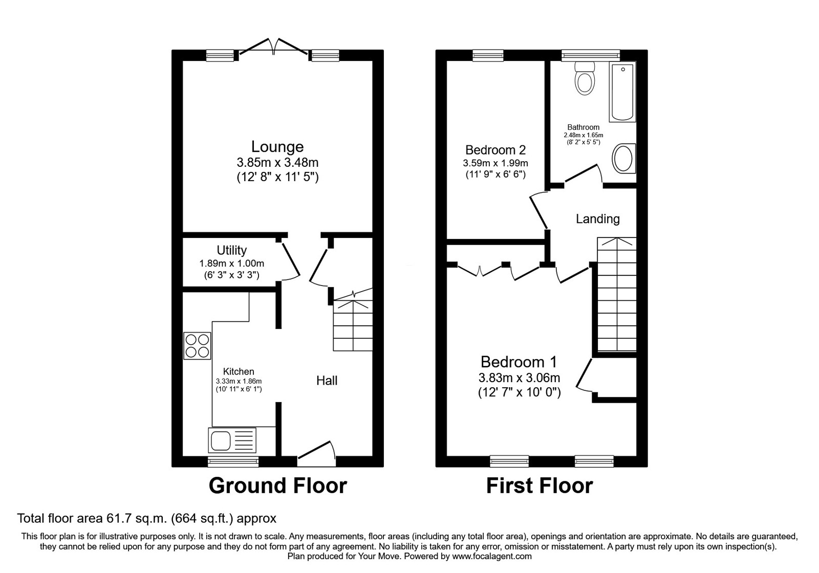 29, Cardinals Close, Telford floorplan