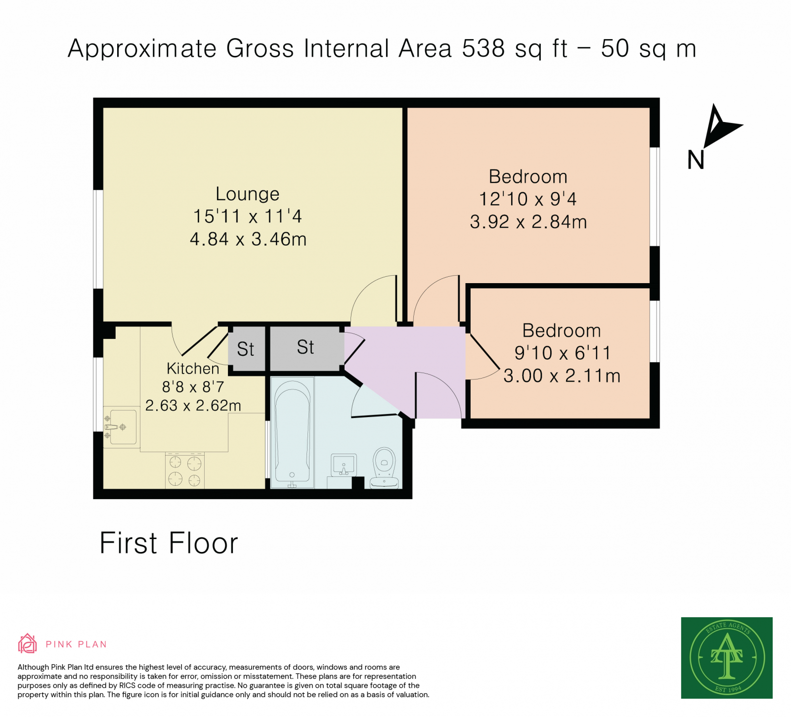 3 Trinity Court, 15 Queens Avenue, Winchmore Hill floorplan
