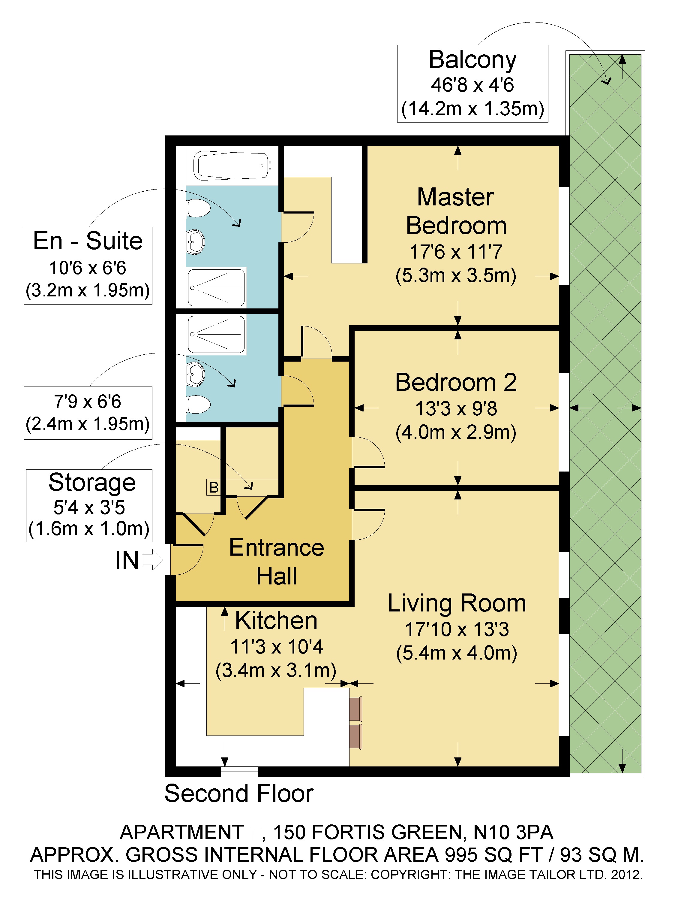 2 Bedrooms Flat to rent in Delphi Court, Fortis Green, London N10