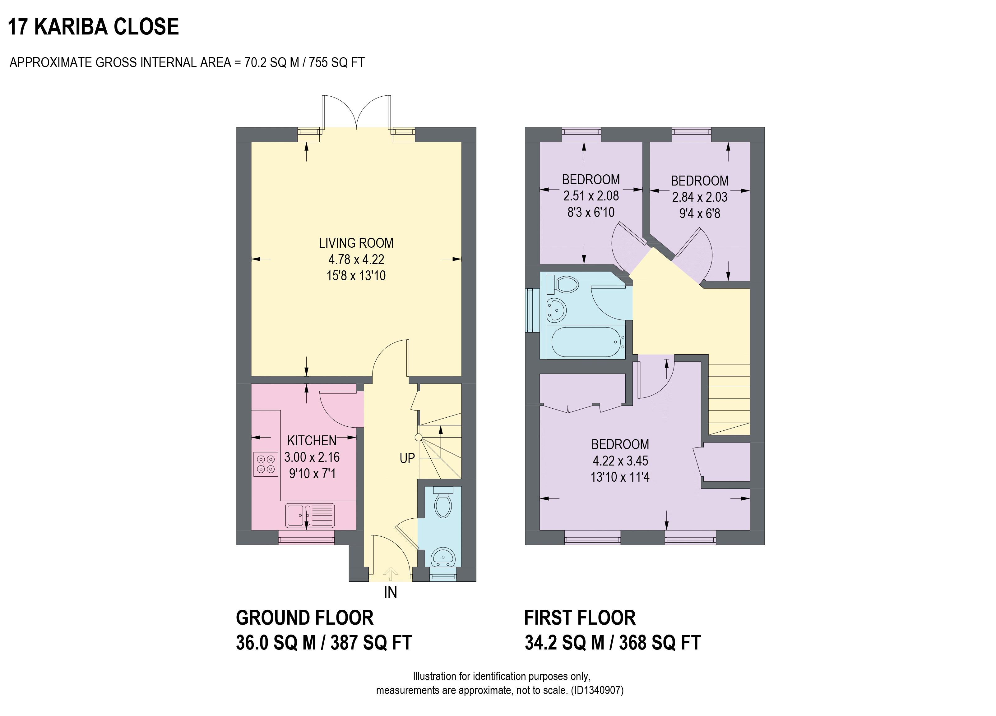 17, Kariba Close, Chesterfield floorplan