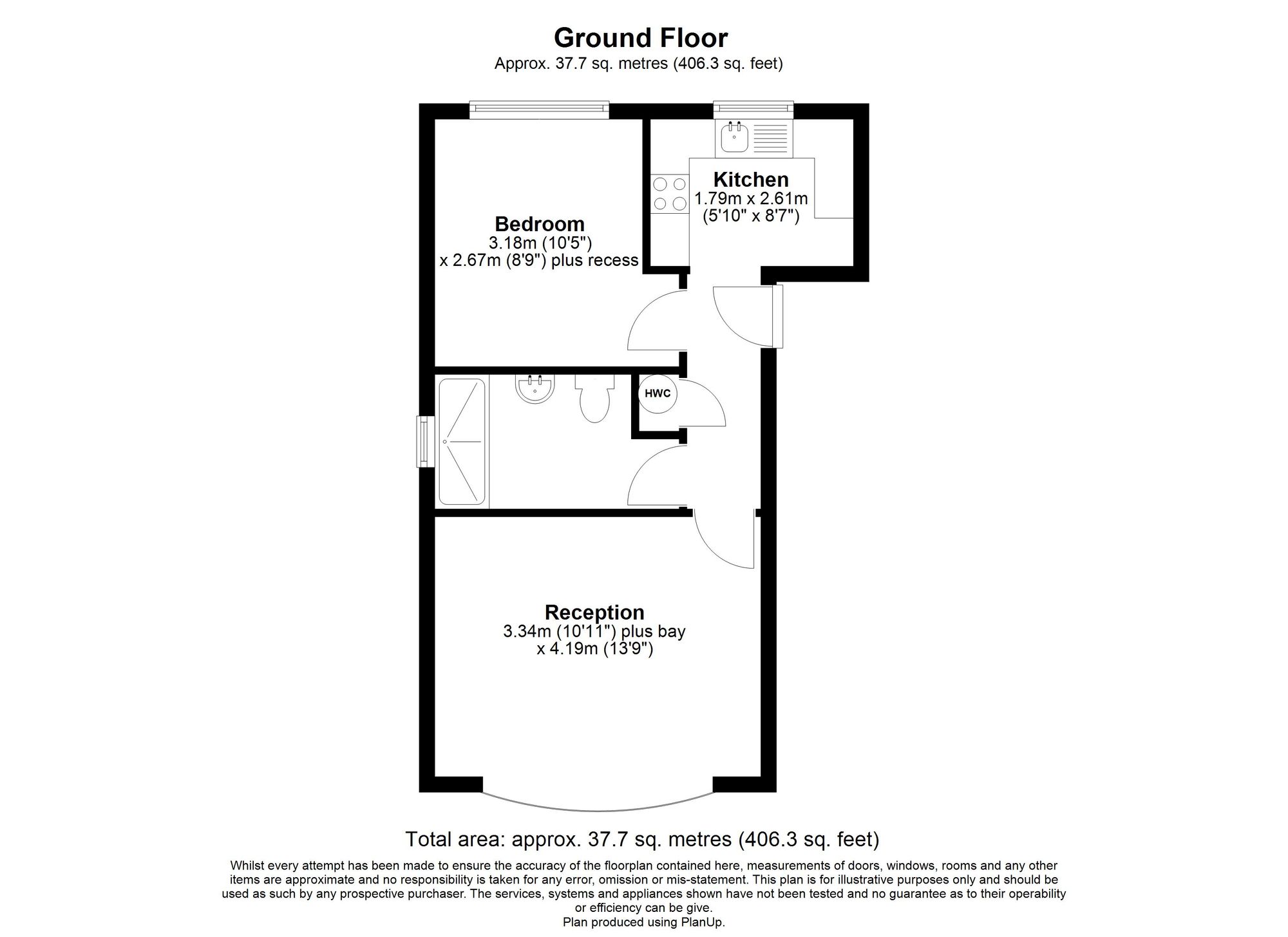 Flat 1, Catherine Court, Ilford floorplan
