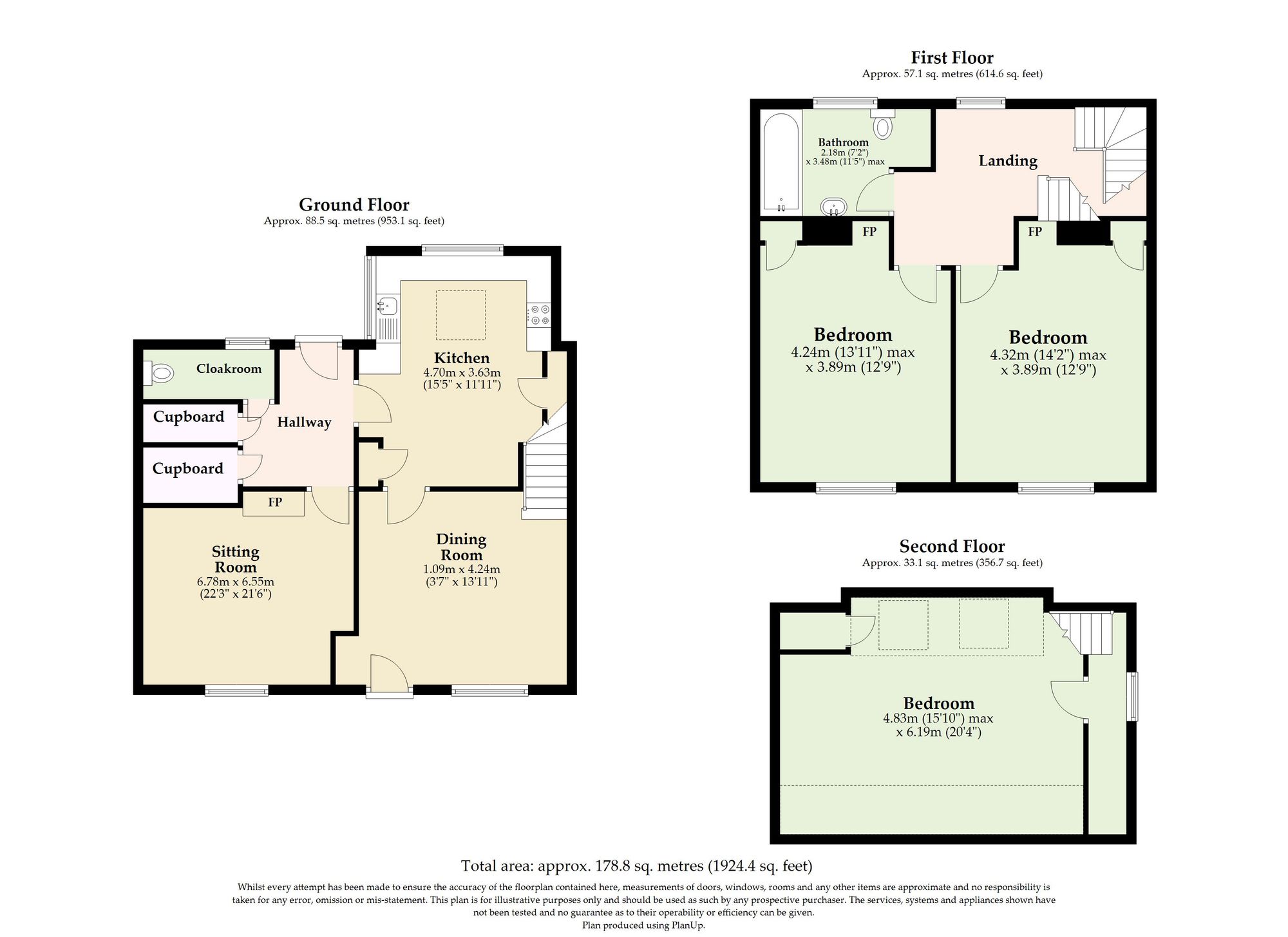 The Cottage The Street, Harleston floorplan