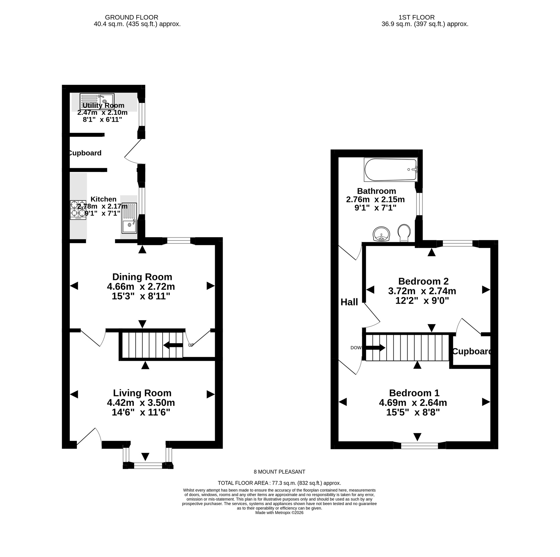 8 Mount Pleasant, Bristol floorplan