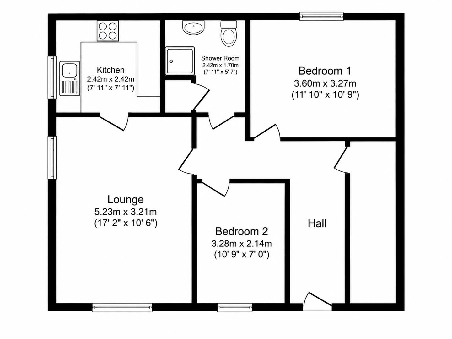 Flat 29, Ruxley Court, Swanley Close, Eastbourne floorplan