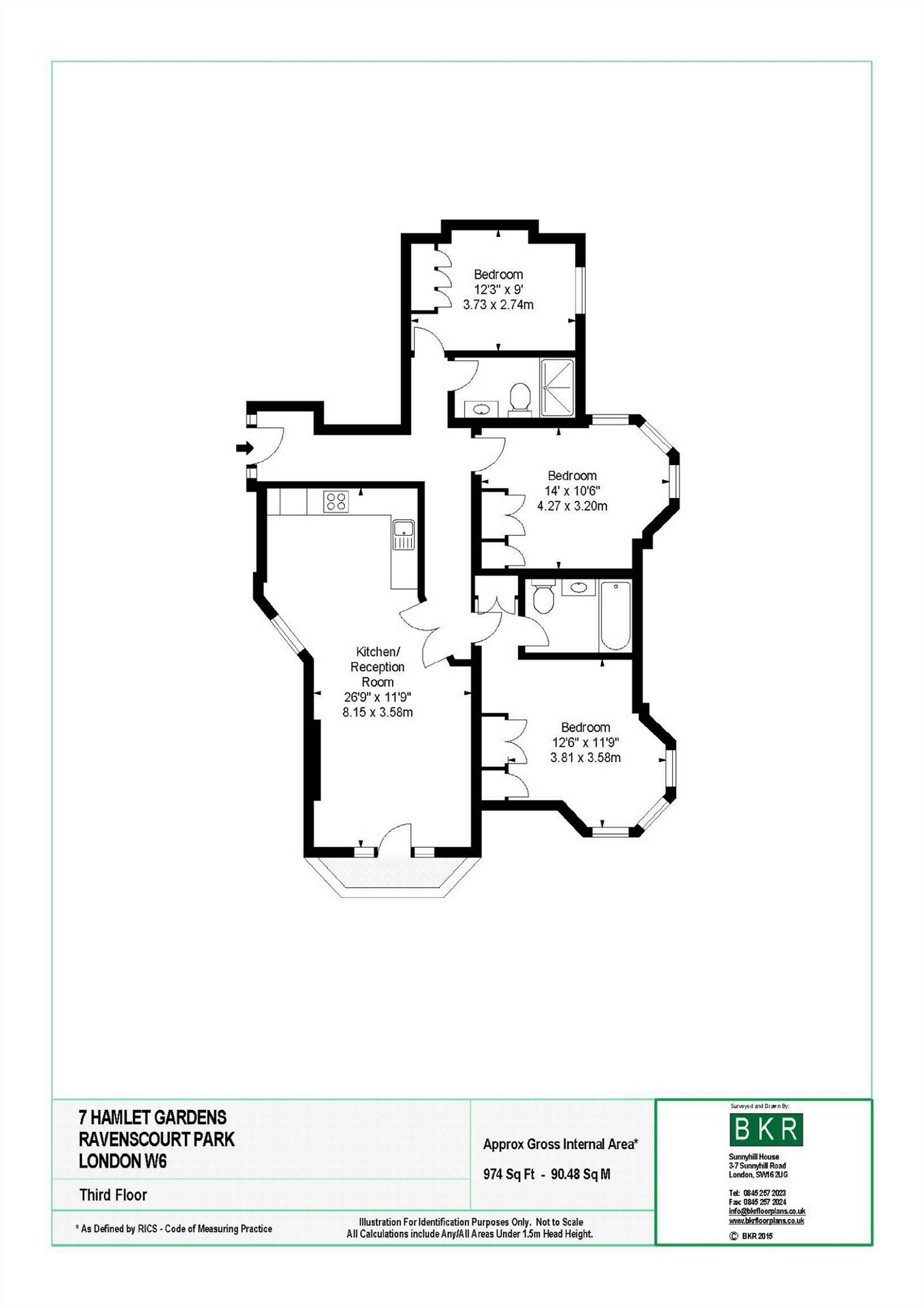 3 Bedrooms Flat to rent in Hamlet Gardens, Ravenscourt Park, London W6