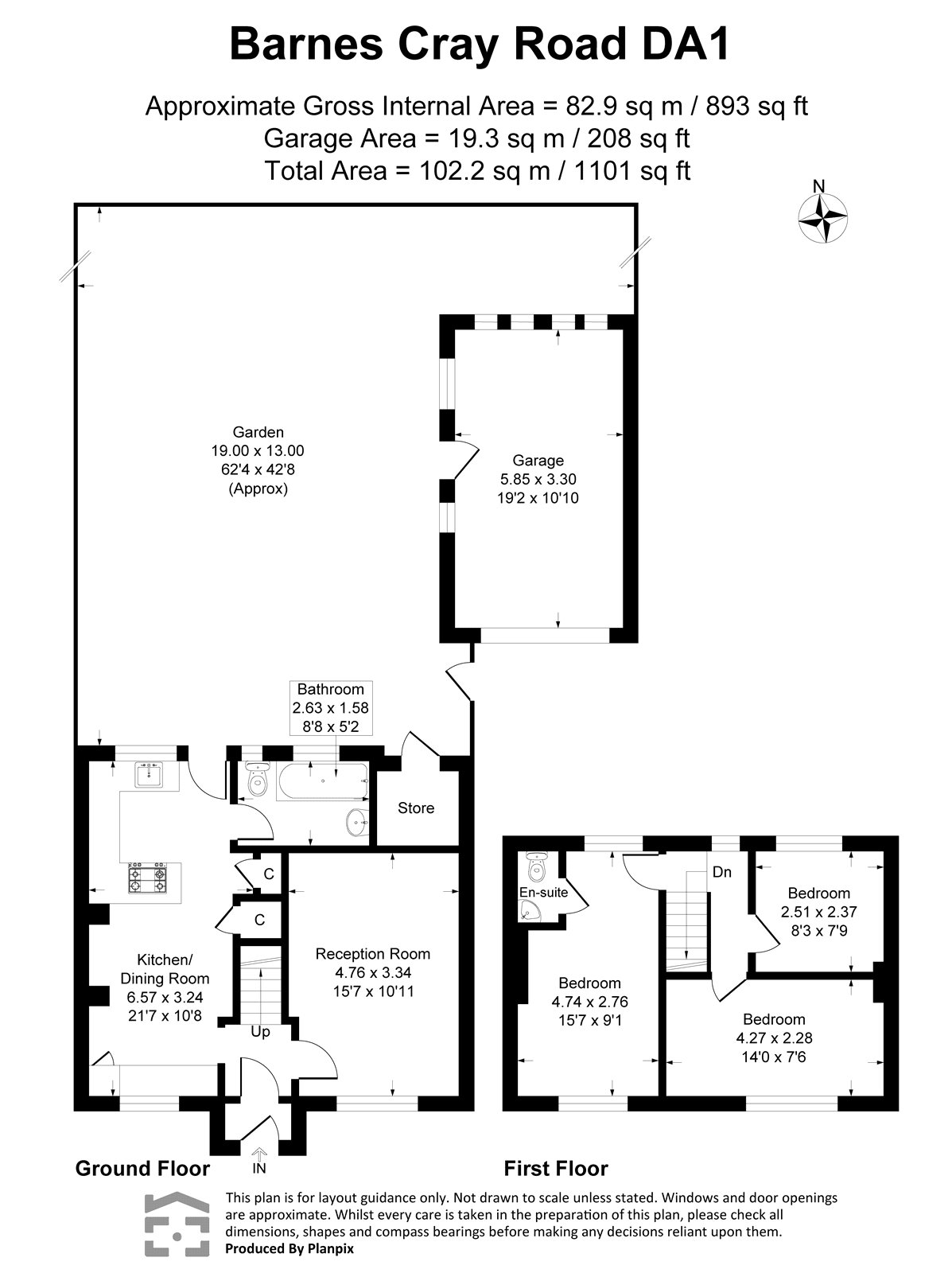 29, Barnes Cray Road, Kent floorplan