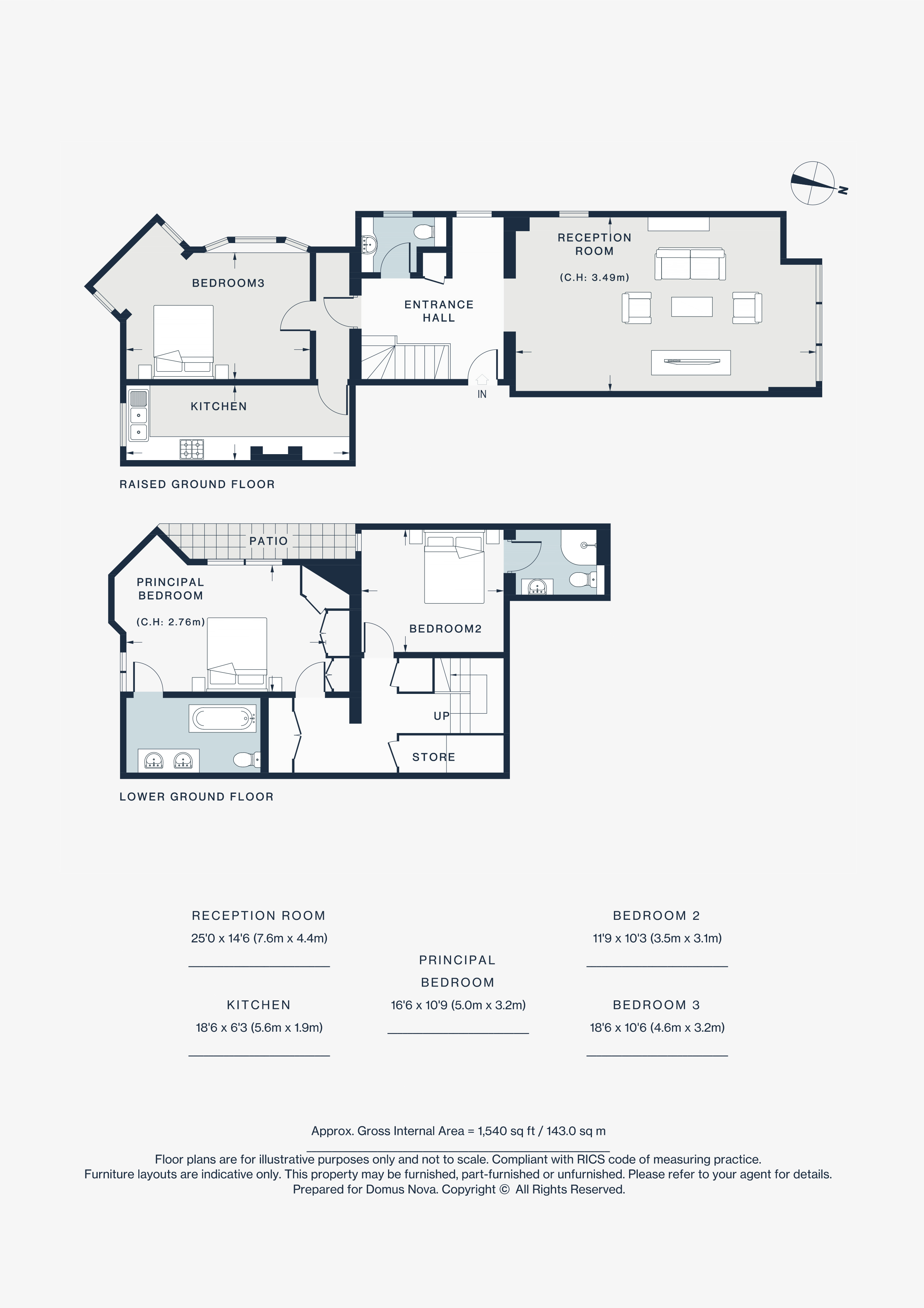 1, 59, Sloane Gardens, London floorplan