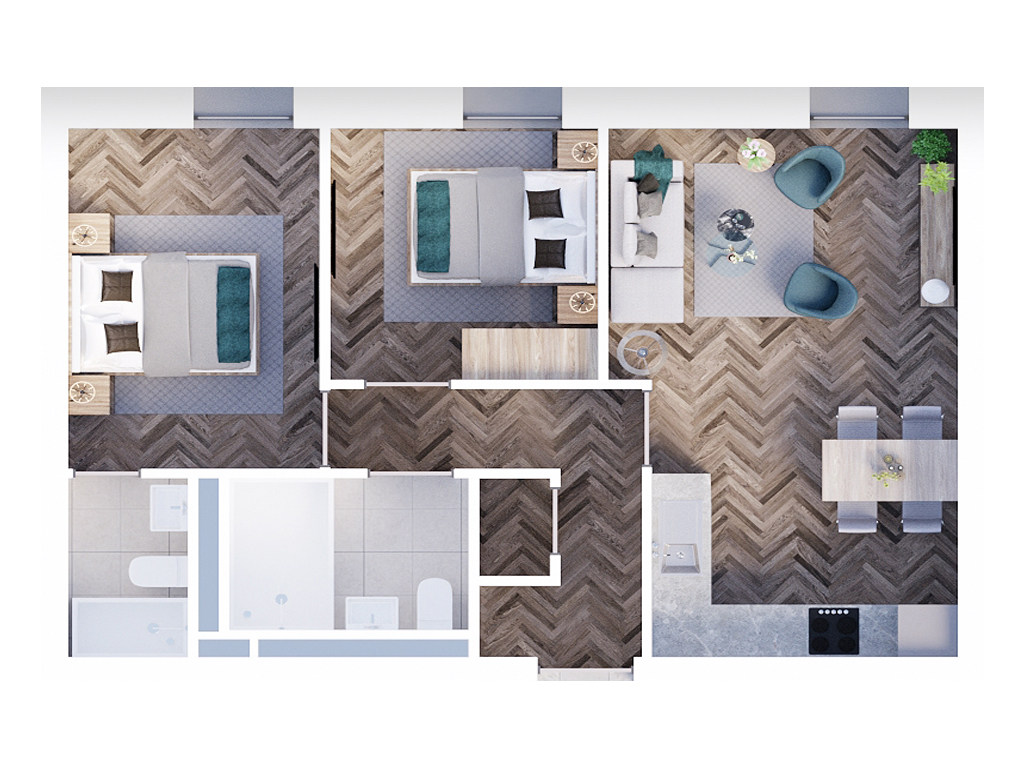 Central Park, Liverpool Baltic Triangle Apartment floorplan