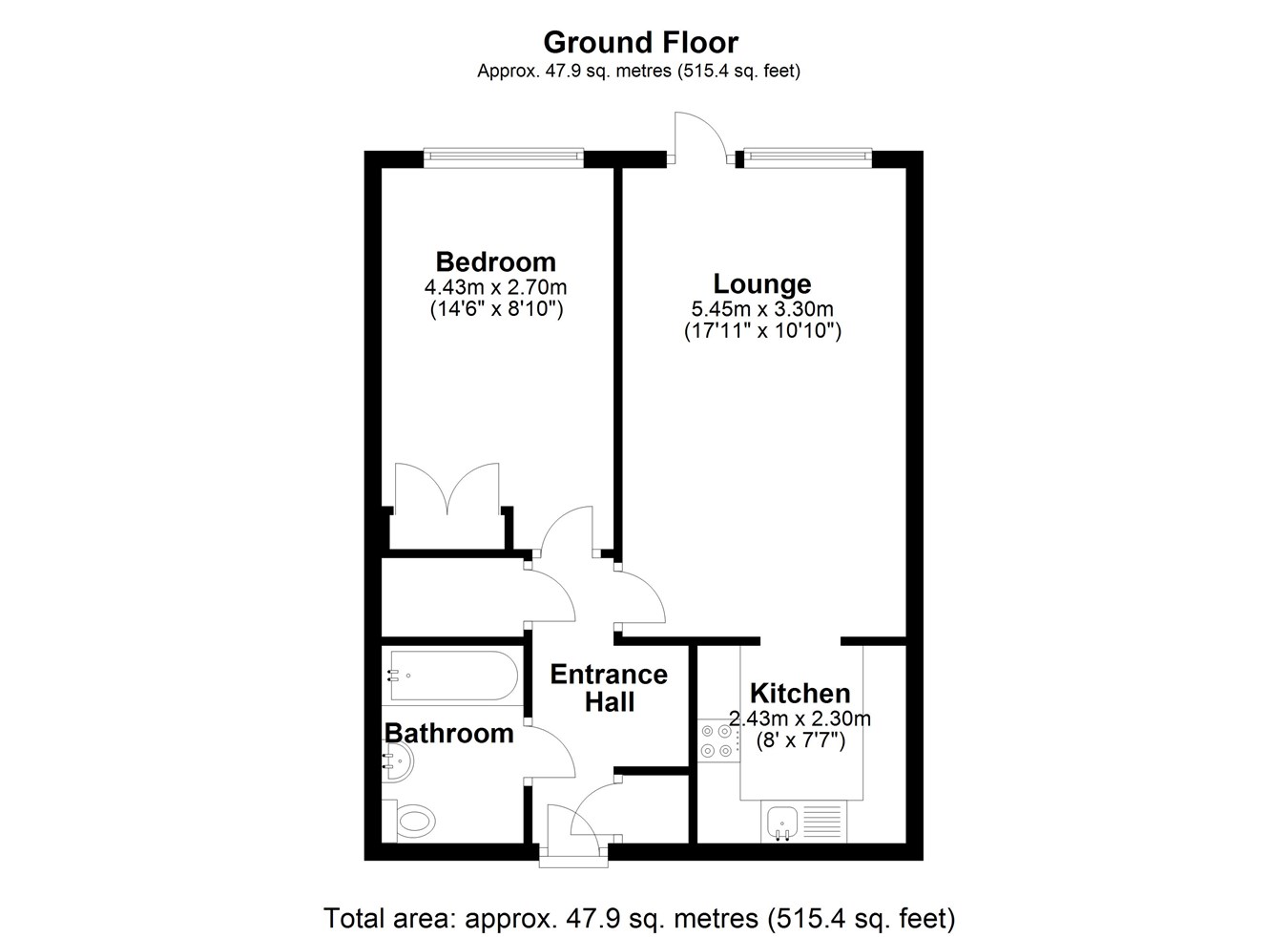 Farm Close, StainesUponThames TW18, 1 bedroom property for sale