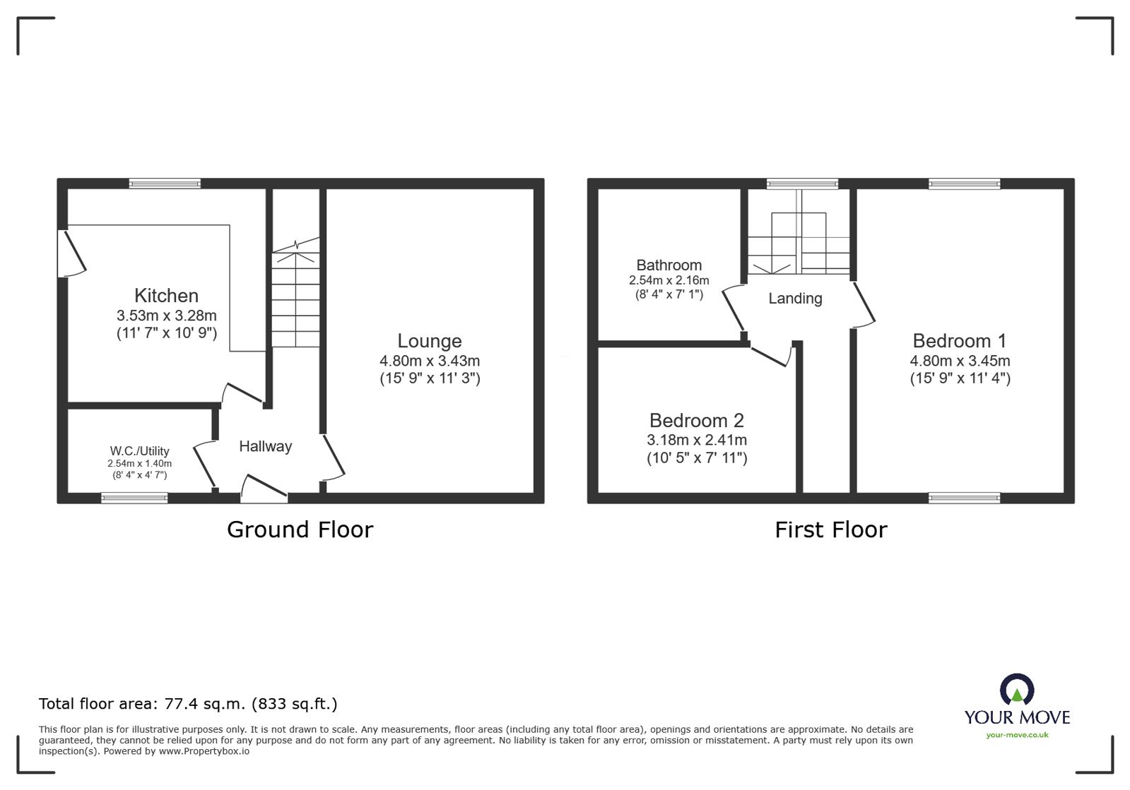95, Whitebirk Road, Lancashire floorplan
