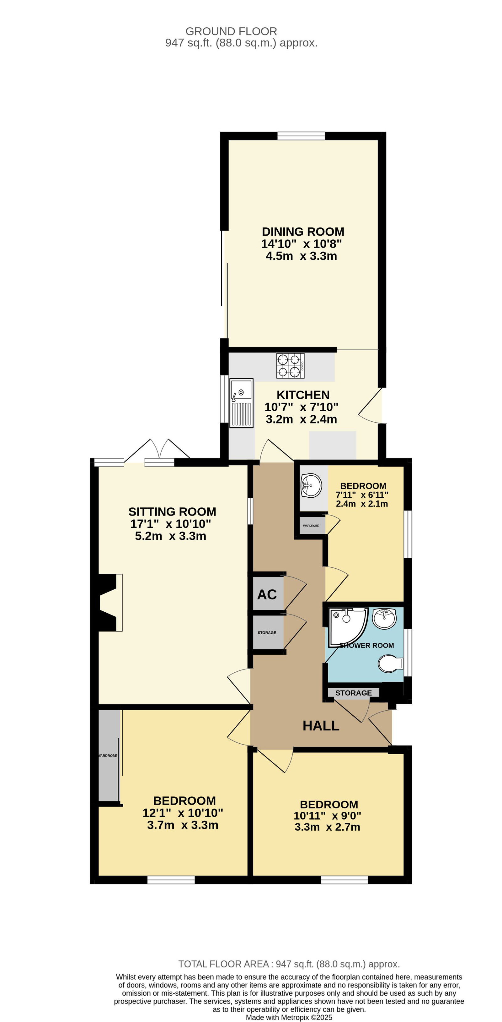 14, Birch Close, Ledbury floorplan