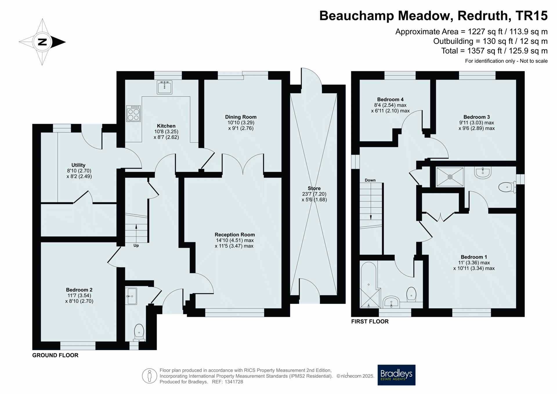 11, Beauchamps Meadow, Cornwall floorplan