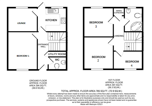 Room 1, 204, The Chantrys, Farnham floorplan