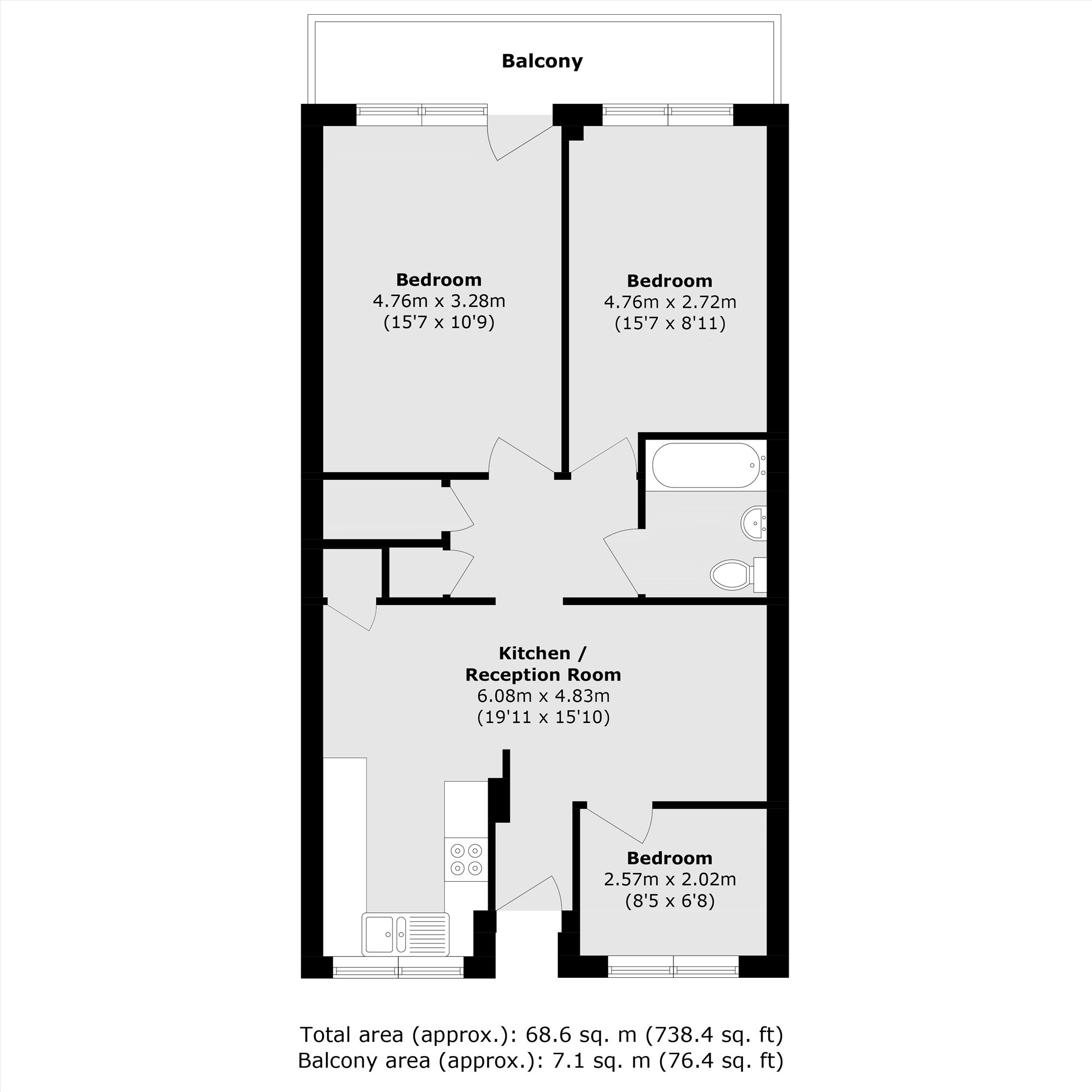 11 Nero Court, Justin Close, Brentford floorplan
