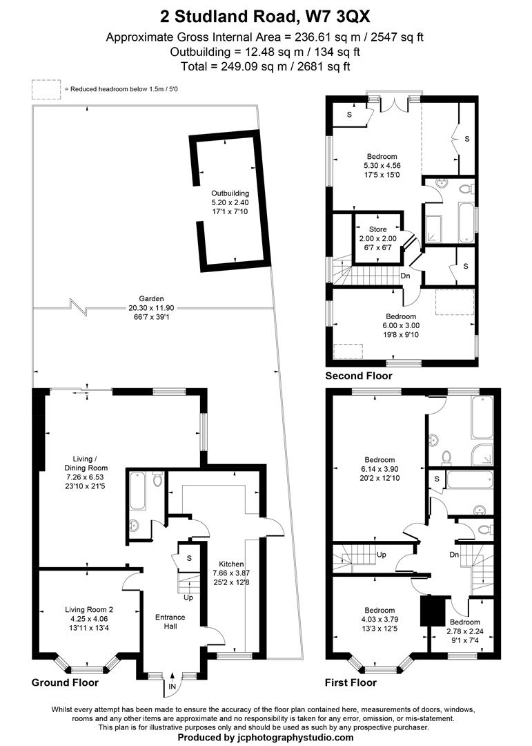 2, Studland Road, London floorplan