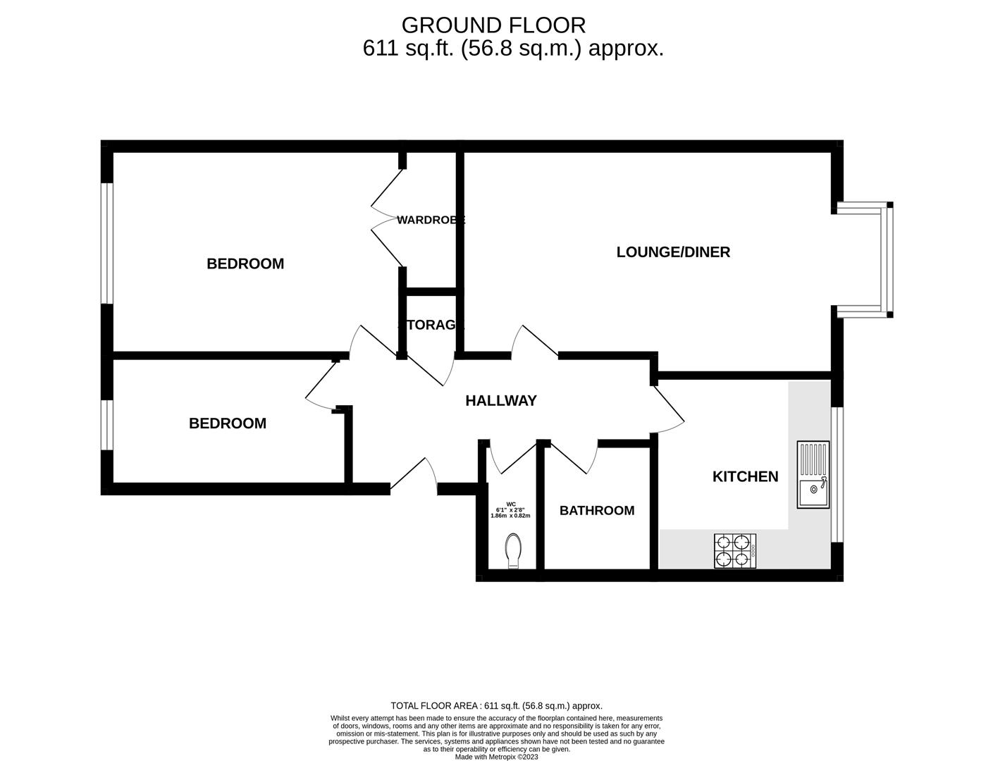 10, Collier Court, Bexhill floorplan