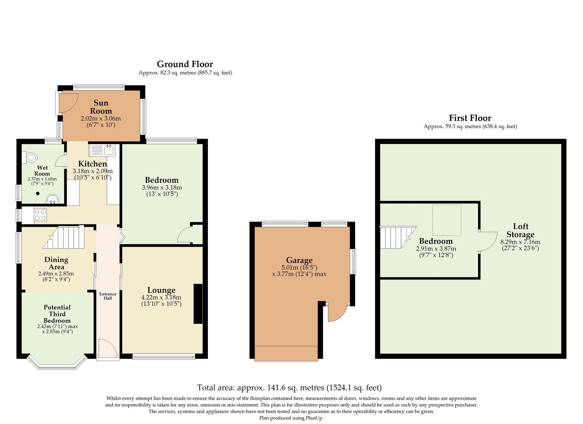 8 Hermitage Close, Norwich floorplan