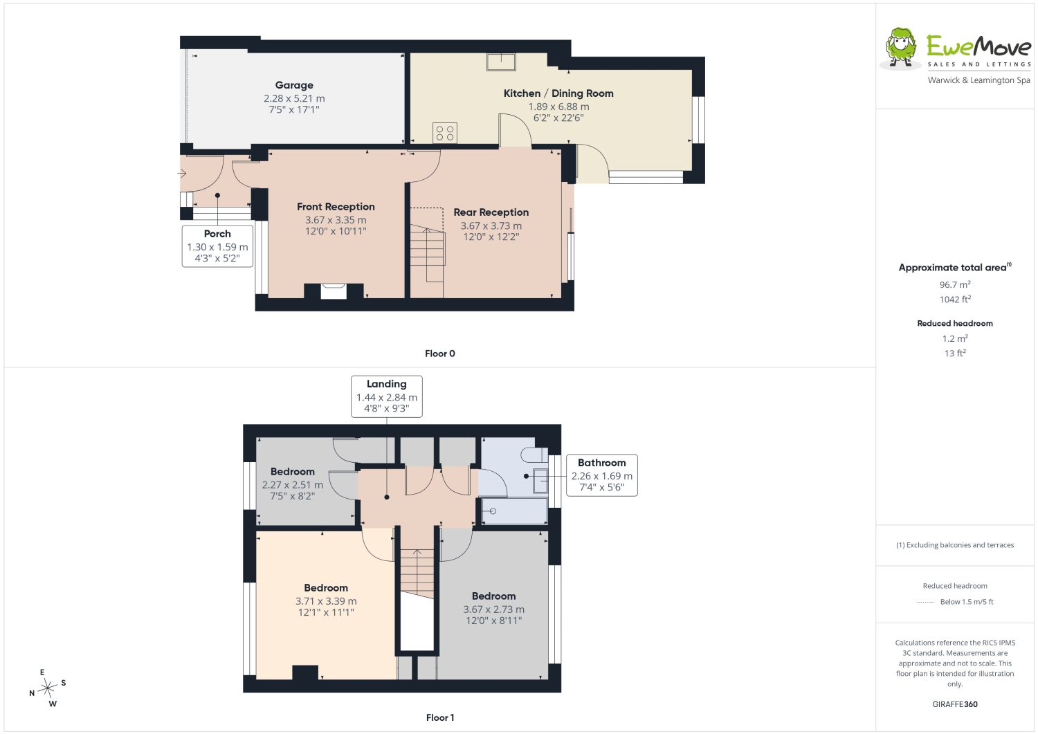 11, Mansions Close, Southam floorplan