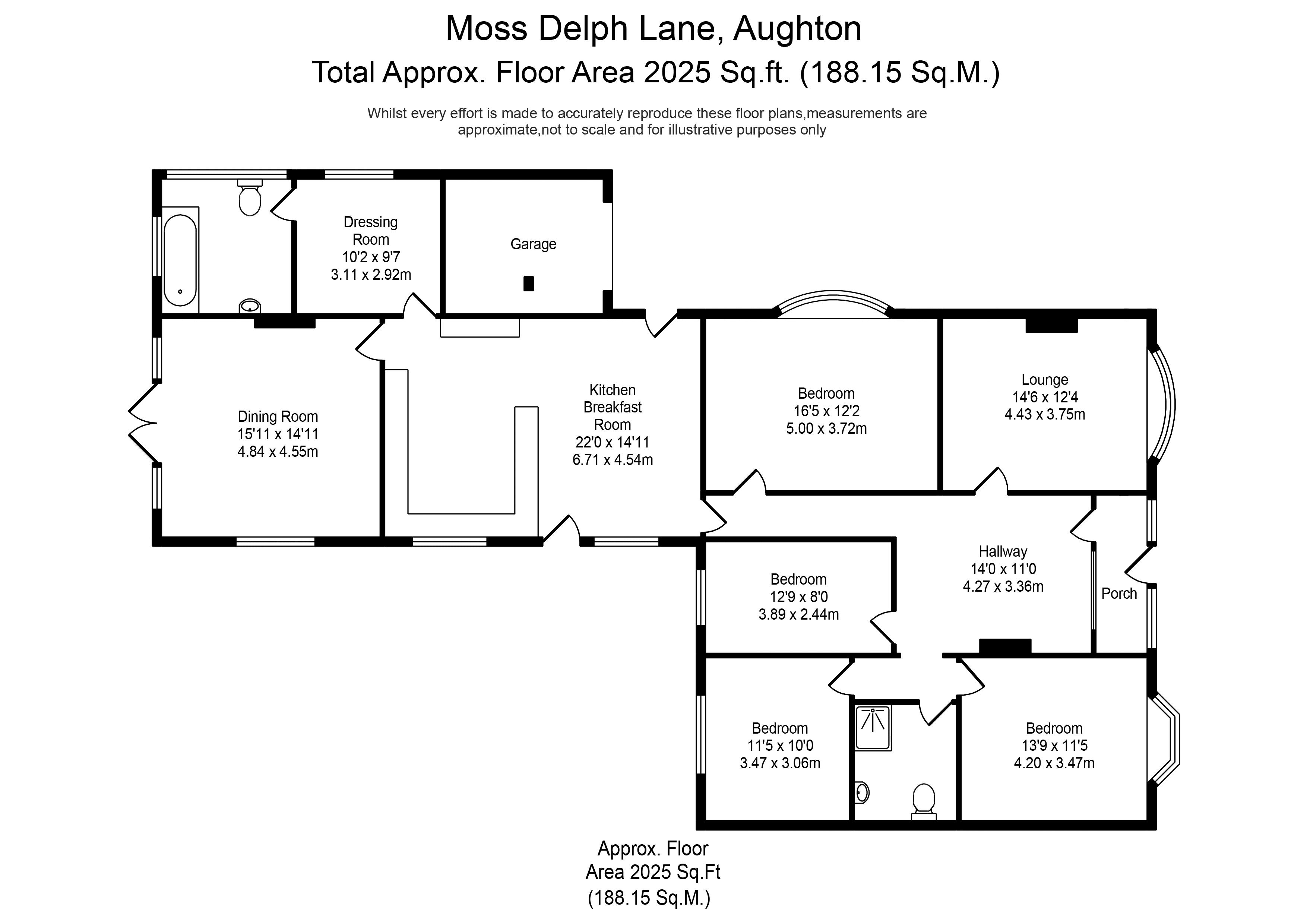 4 Bedrooms Detached bungalow to rent in Moss Delph Lane, Aughton, Ormskirk L39