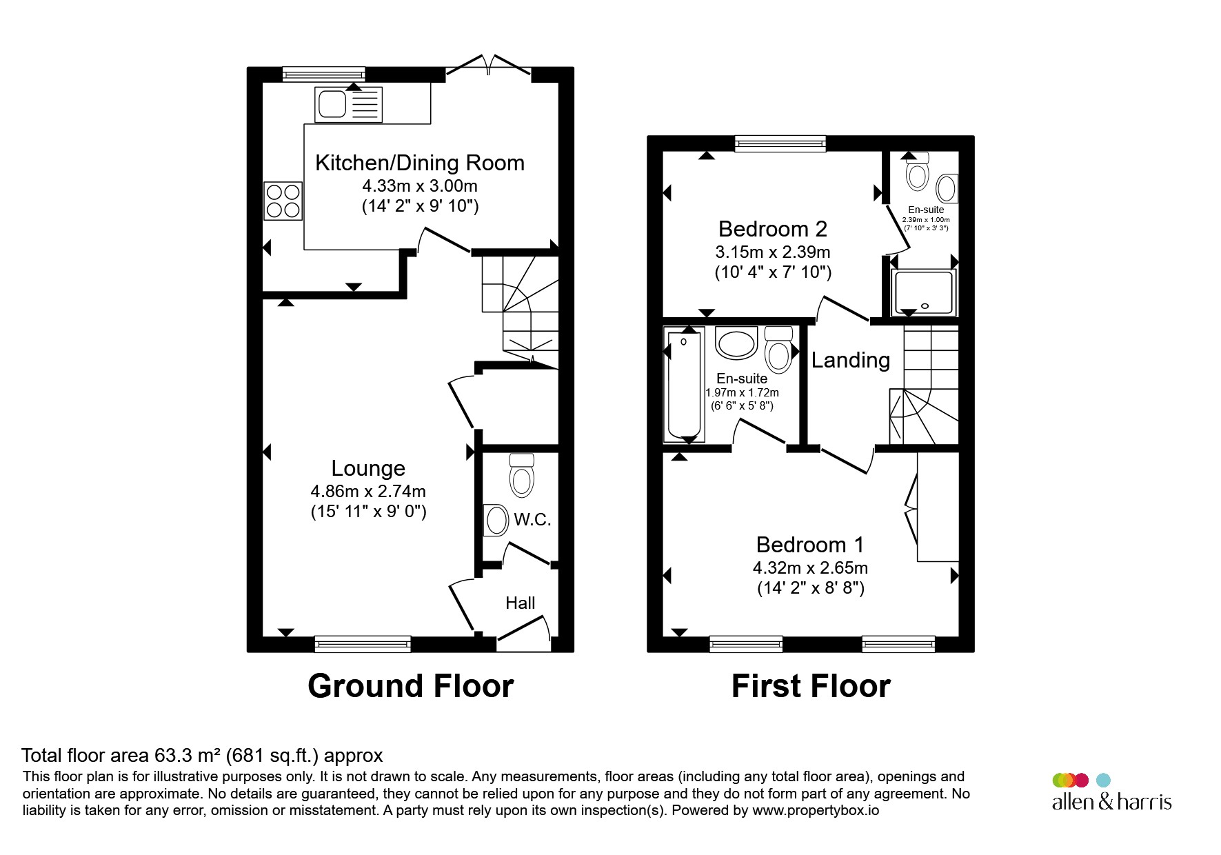178, Pentrebane Drive, Cardiff floorplan