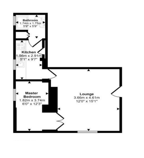 Flat 2, 56, High Street, Sittingbourne floorplan