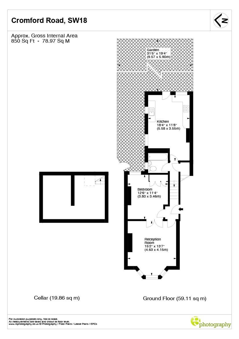 1 Bedrooms Flat to rent in Cromford Road, Wandsworth, London SW18