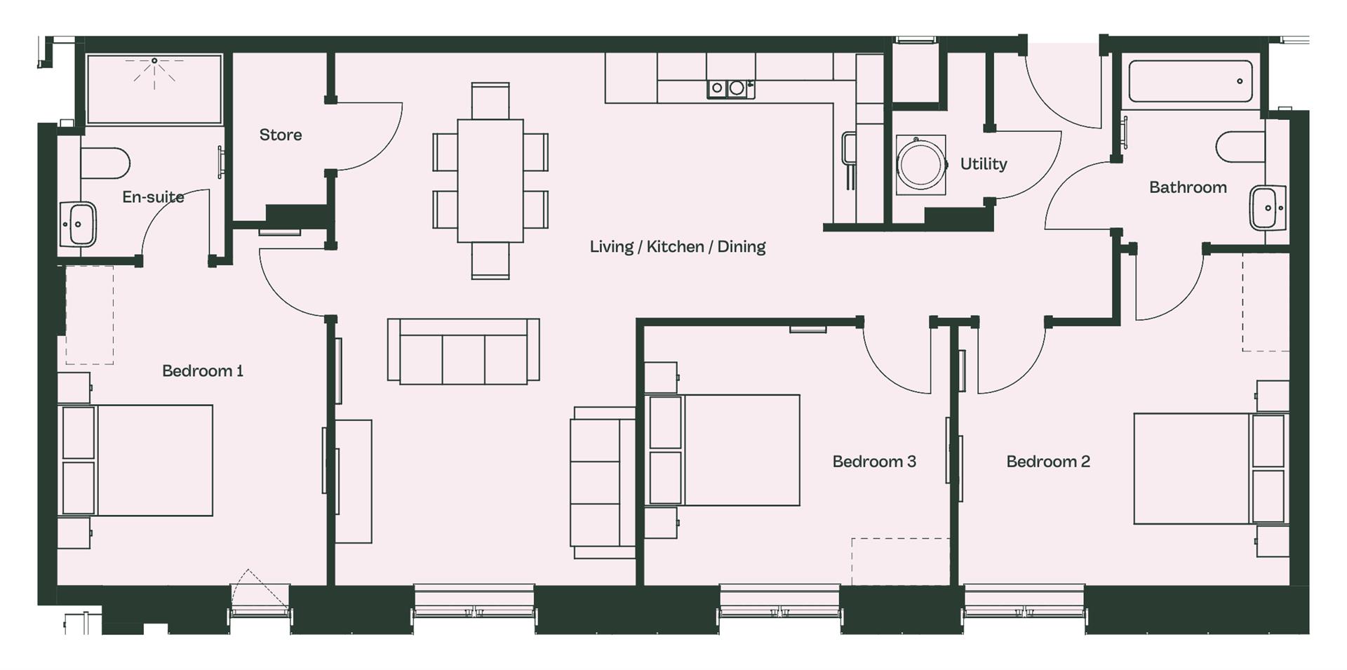Plot 121 Eliza Yard, 125 Jersey Street, Manchester floorplan