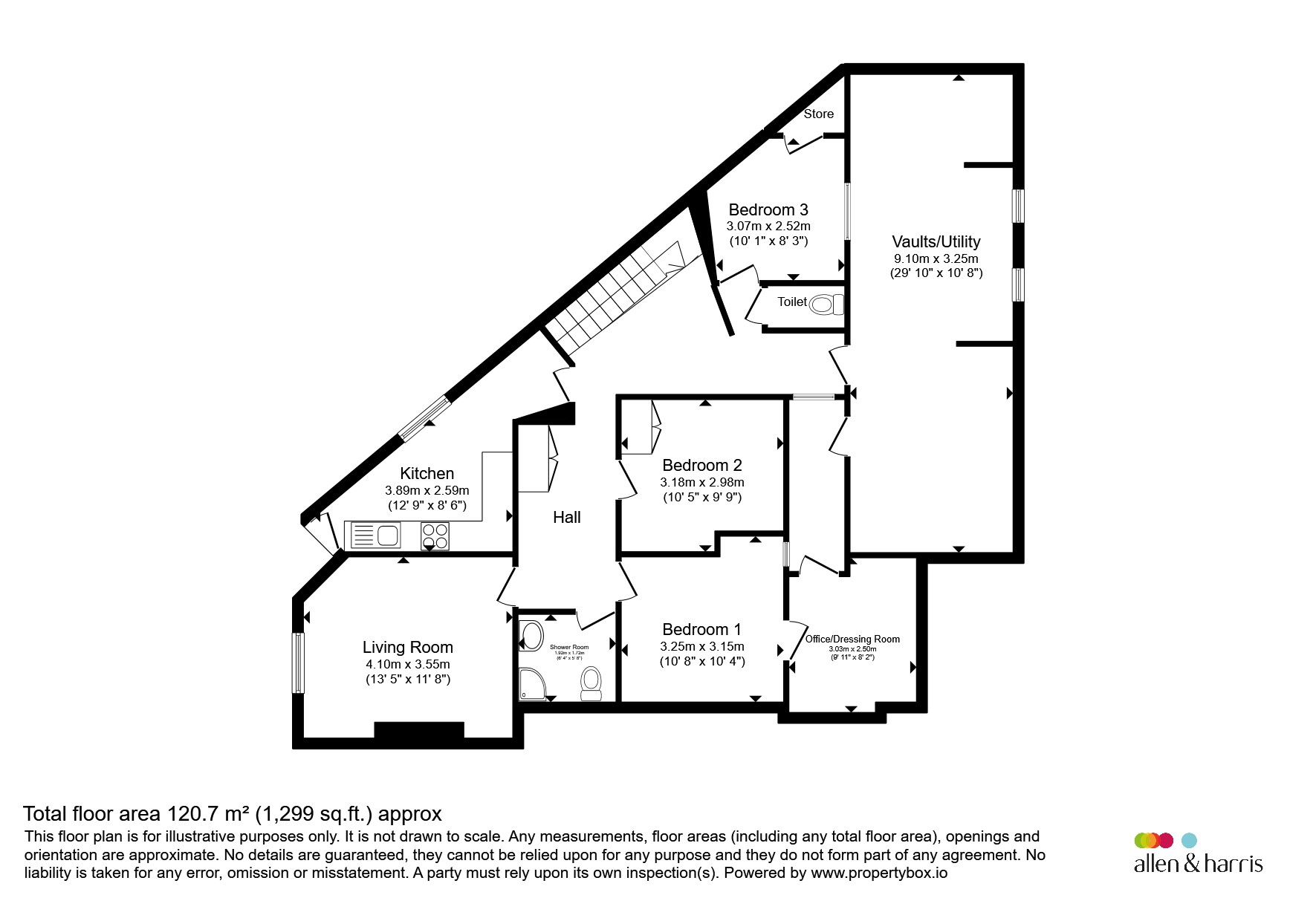 Garden Flat, 1, Brunswick Place, Bath floorplan