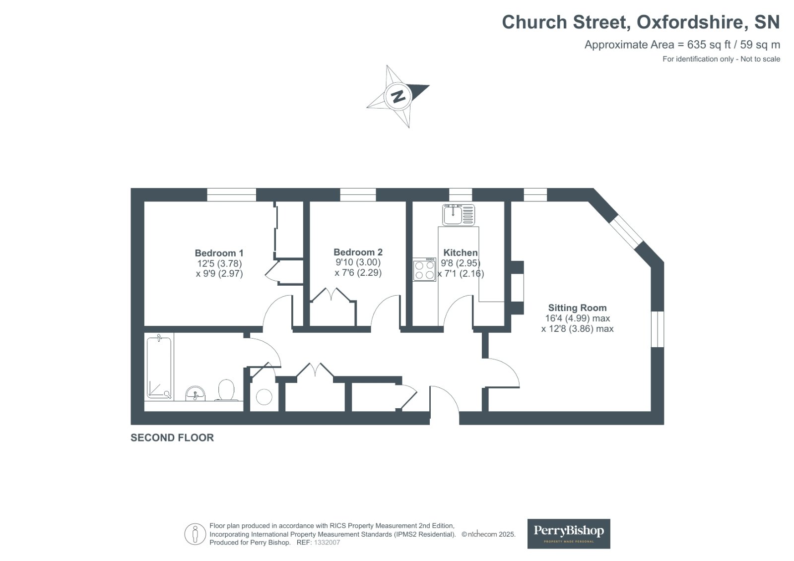 Flat 12, Eastfield Court,, Church Street, Oxfordshire floorplan