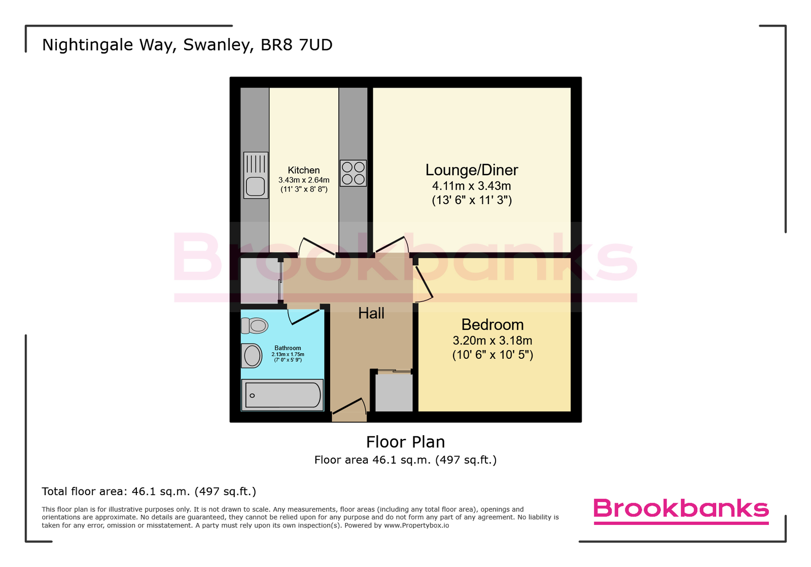 Berkeley Court,Flat 26, Nightingale Way, Swanley floorplan