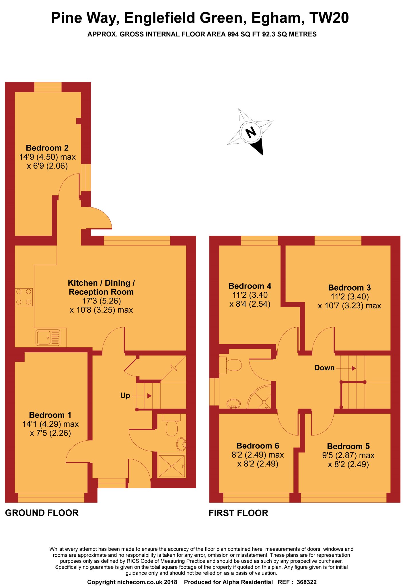 6 Bedrooms End terrace house for sale in Pine Way, Englefield Green, Egham TW20