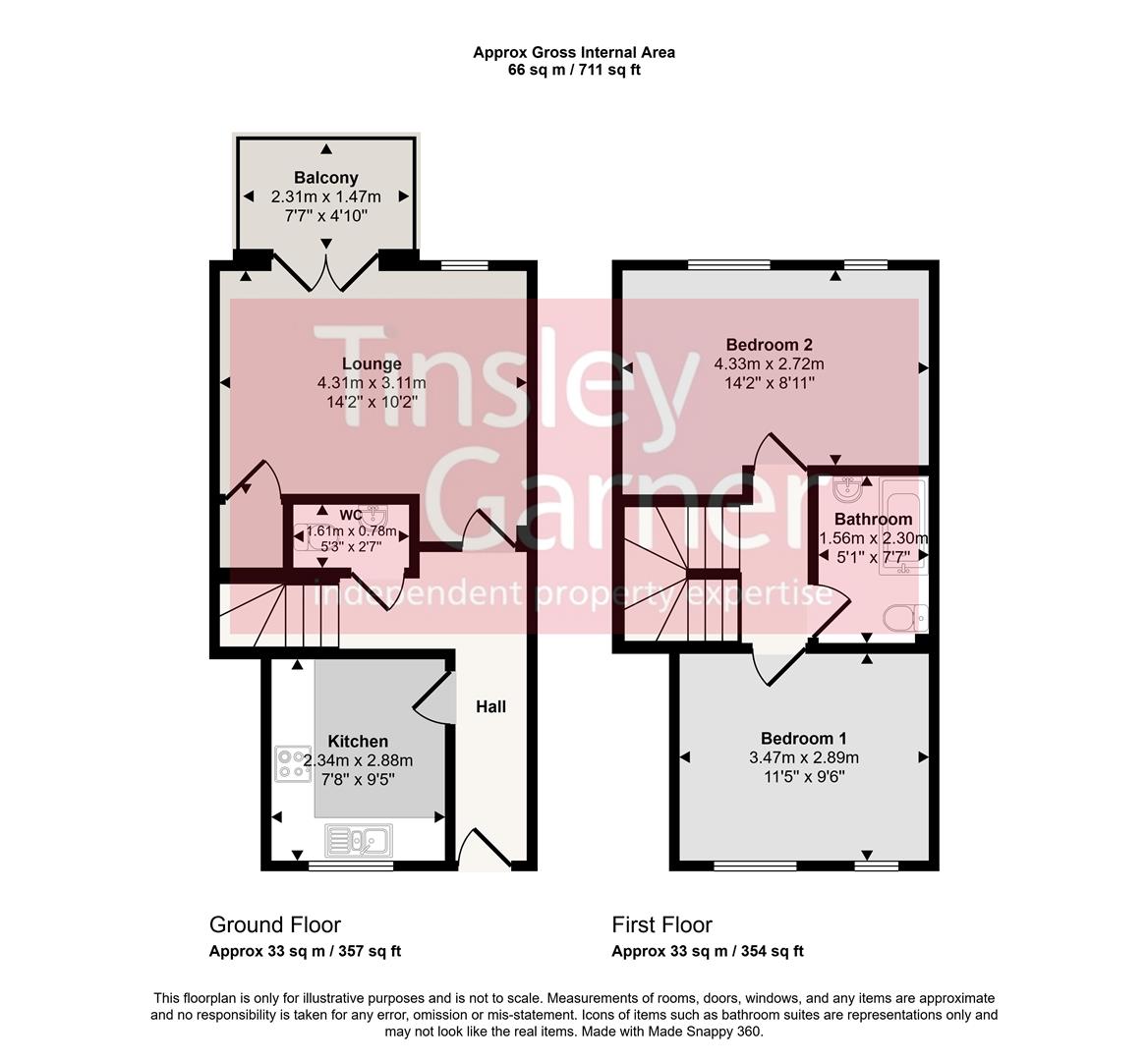 4 Church View, Church Street, Stone floorplan