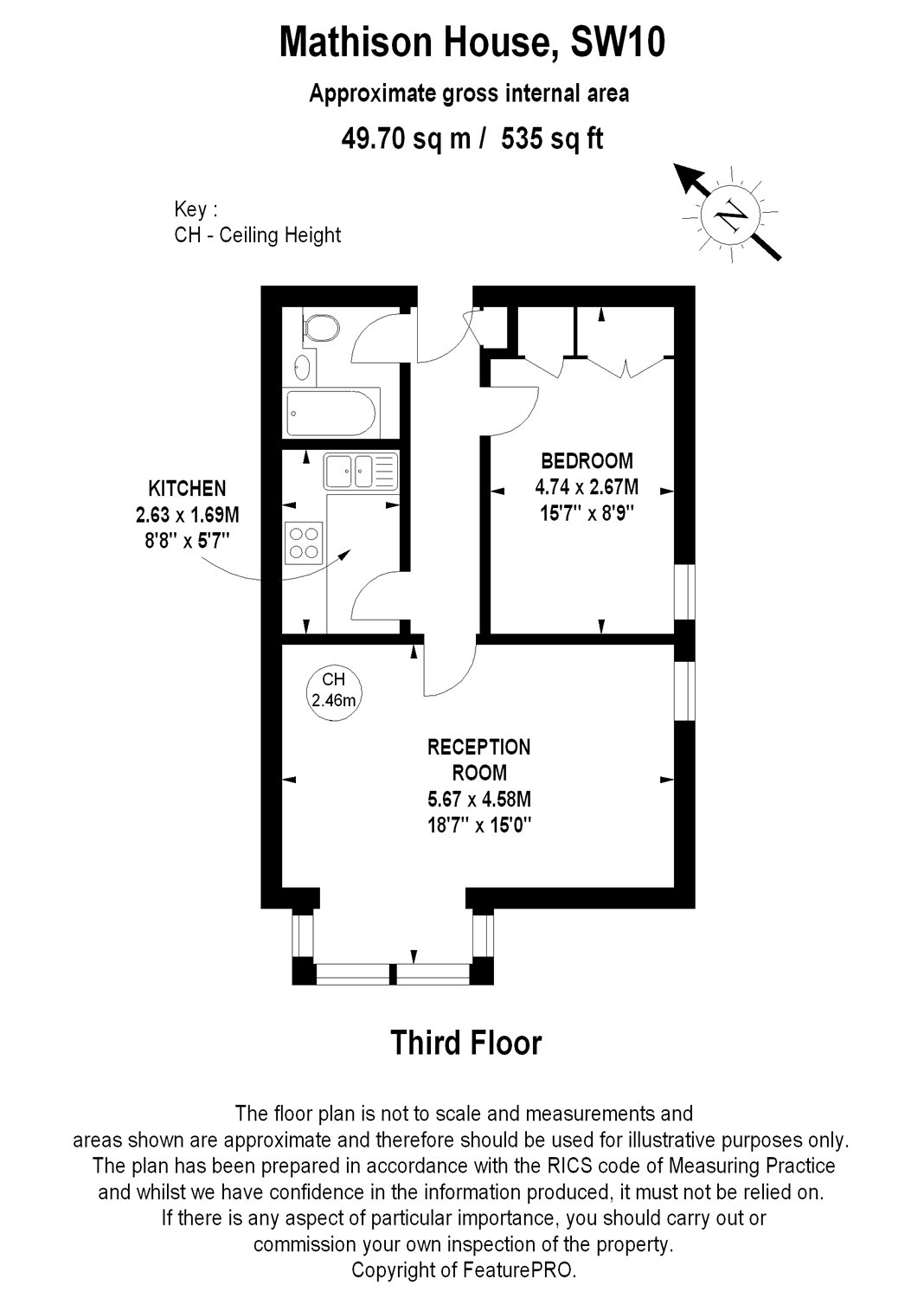 1 Bedrooms Flat for sale in Mathison House, Coleridge Gardens, London SW10