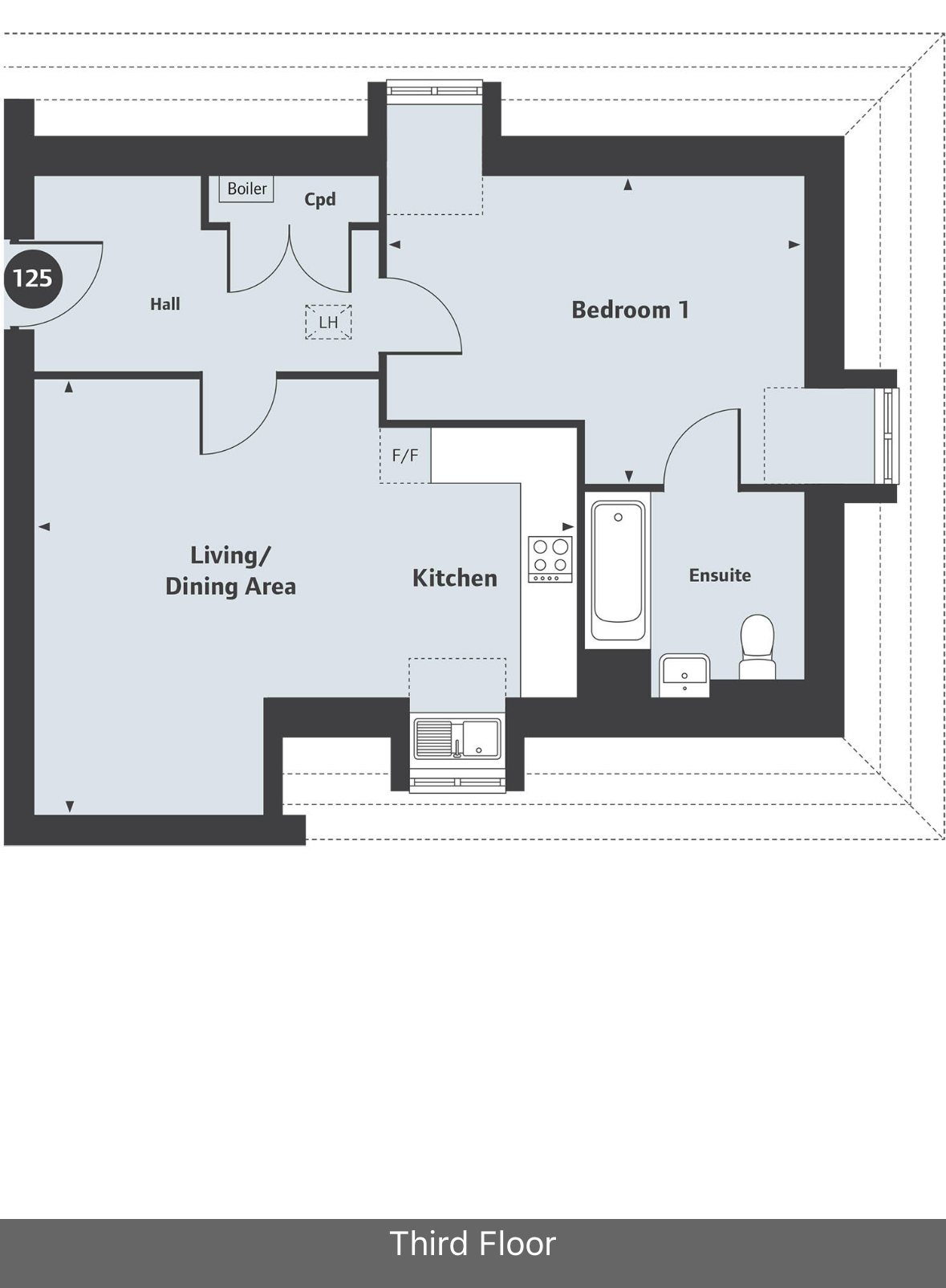 Third Floor Apartment, 38, Aquila Drive, Plymouth floorplan