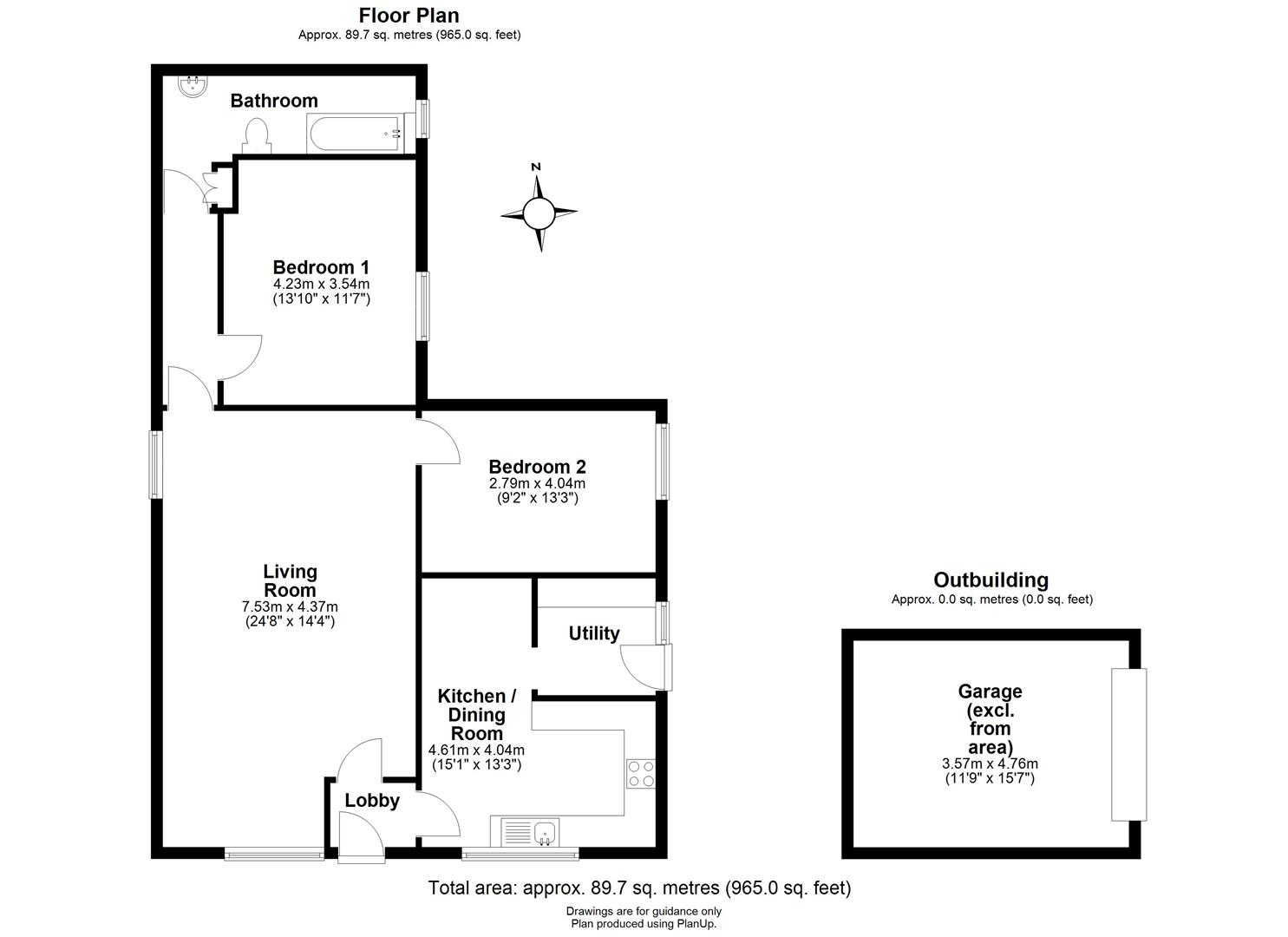 1, Church End, Rampton floorplan