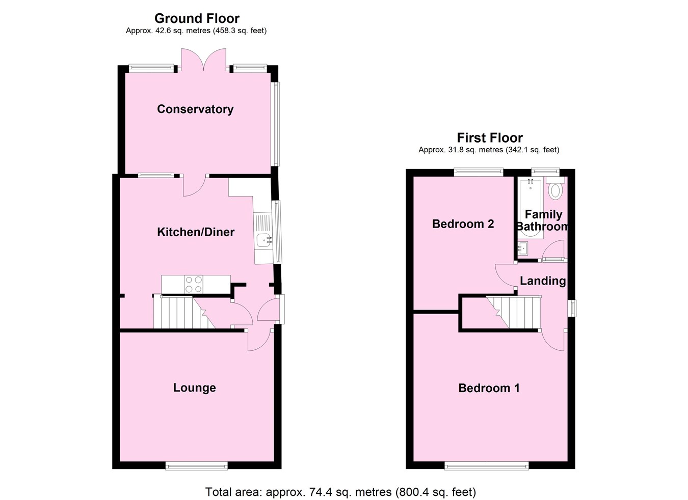 Frolesworth Road, Broughton Astley, Leicester LE9, 2 bedroom semi