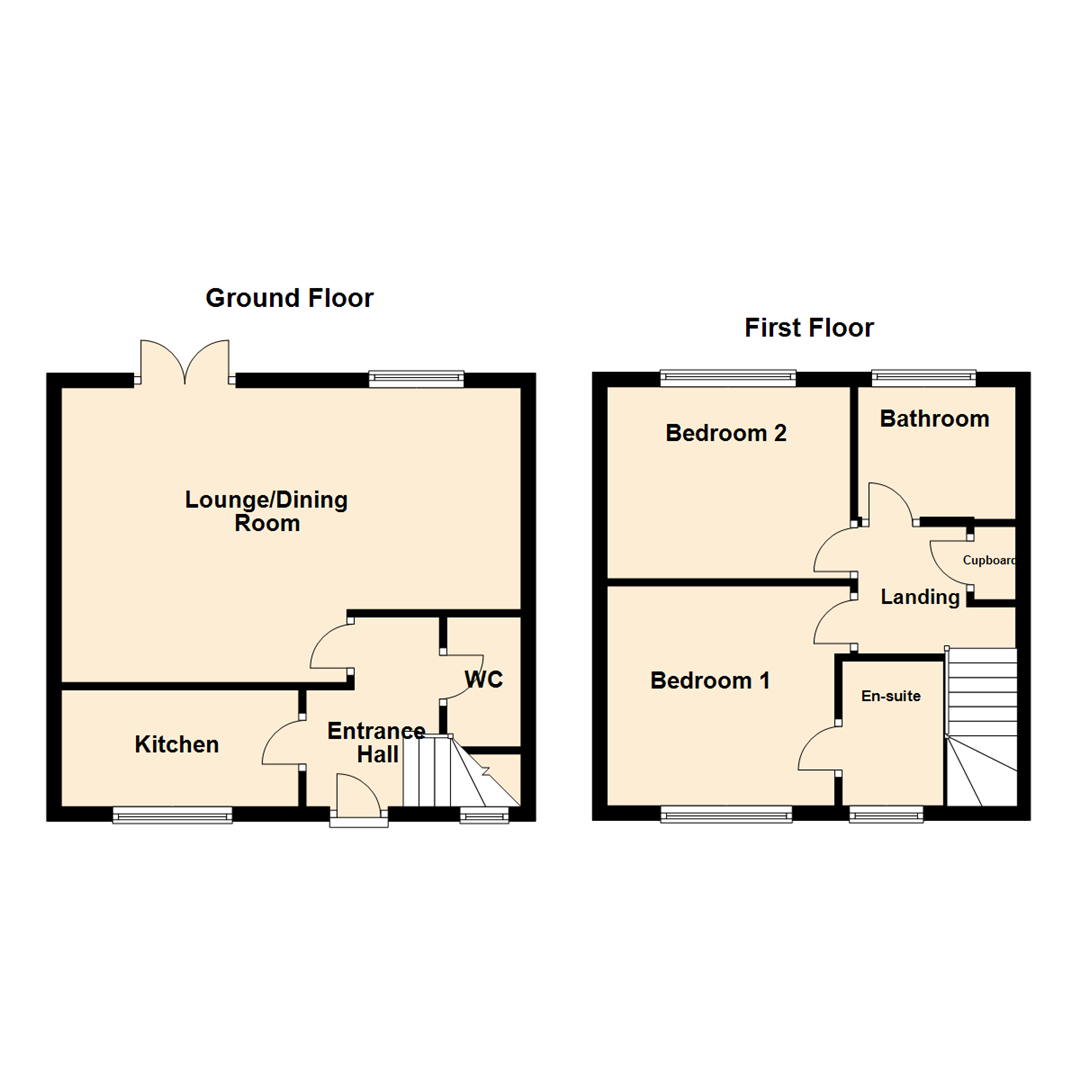 2 Bedrooms Semi-detached house for sale in Chapel Close, Church Fenton, Tadcaster LS24