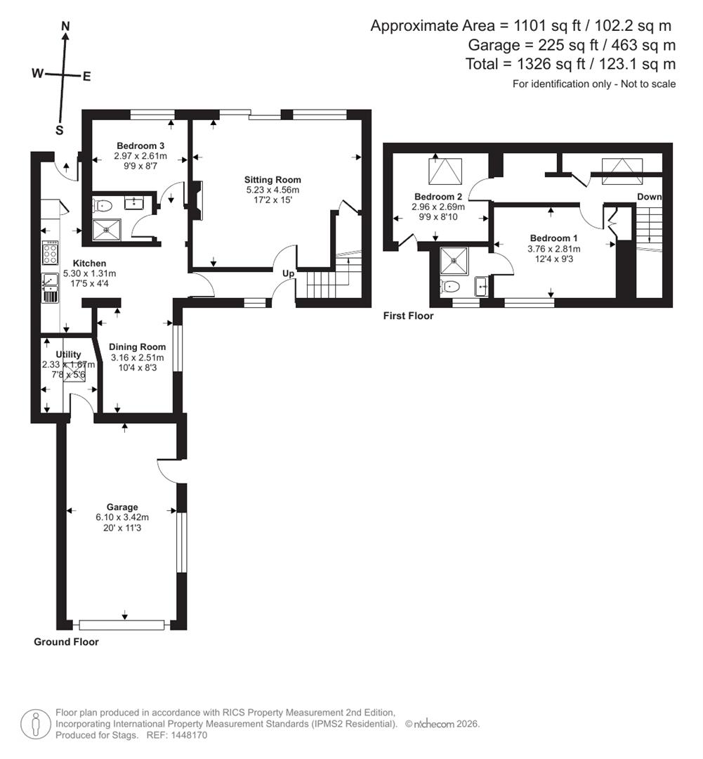 2 Springfield Park, Cheriton Bishop, Exeter floorplan
