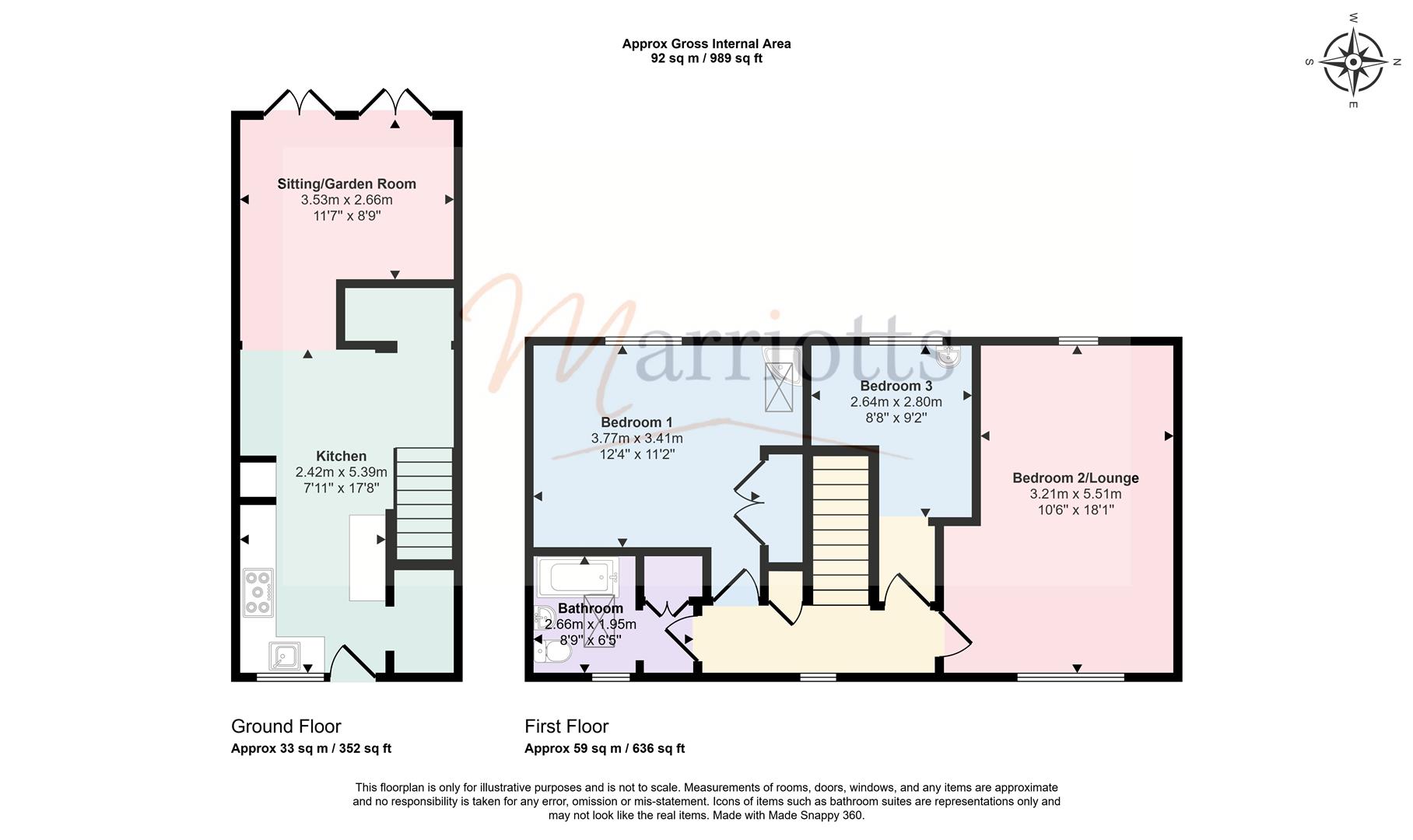 1, Bluecoat Close, Nottingham floorplan