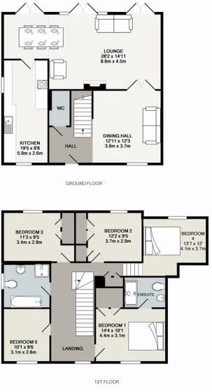 5 Bedrooms Link-detached house for sale in Elgar Drive, Maltings Development, Witham CM8