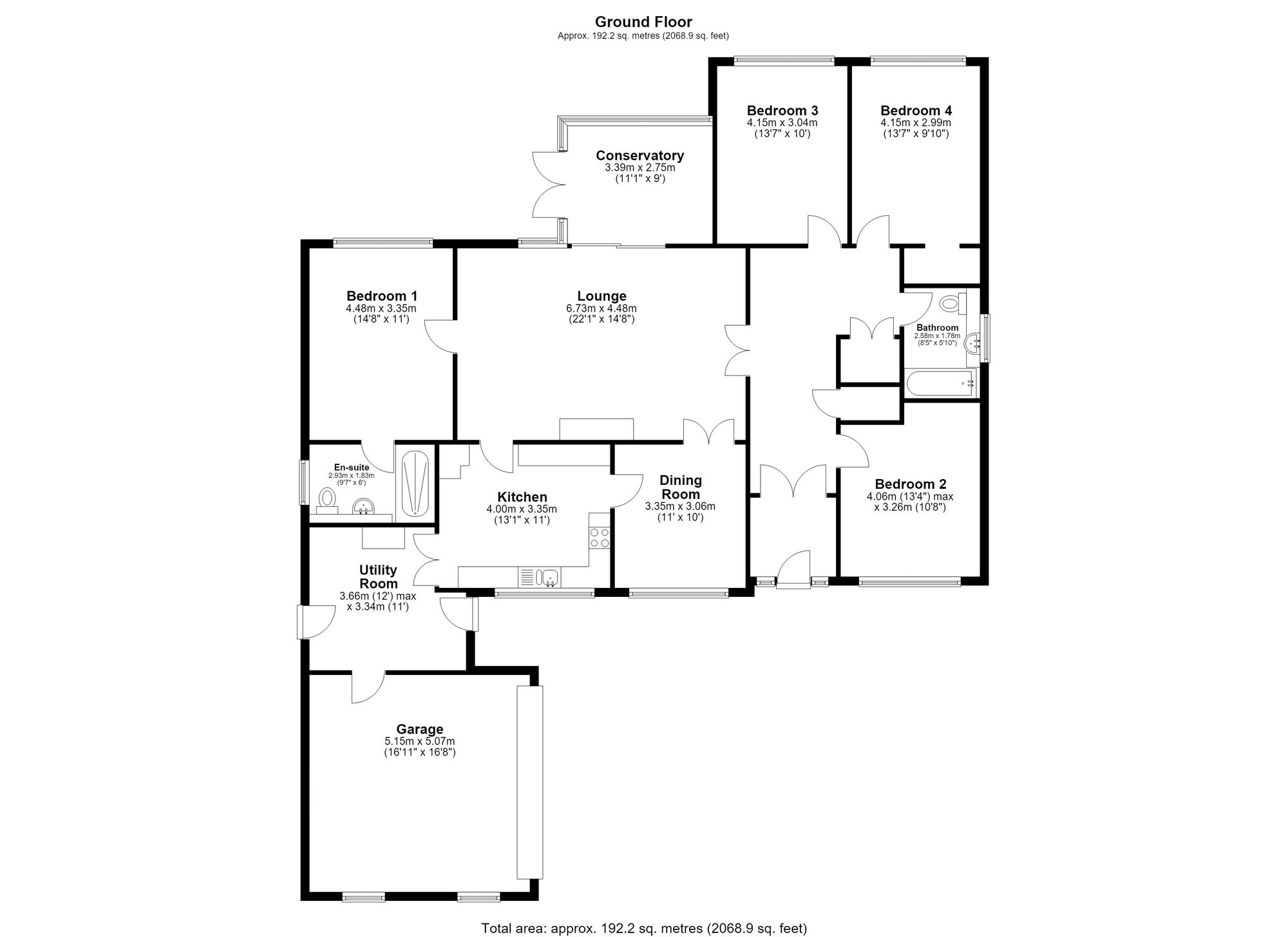 Wyoming 1a Water Lane, Royston floorplan